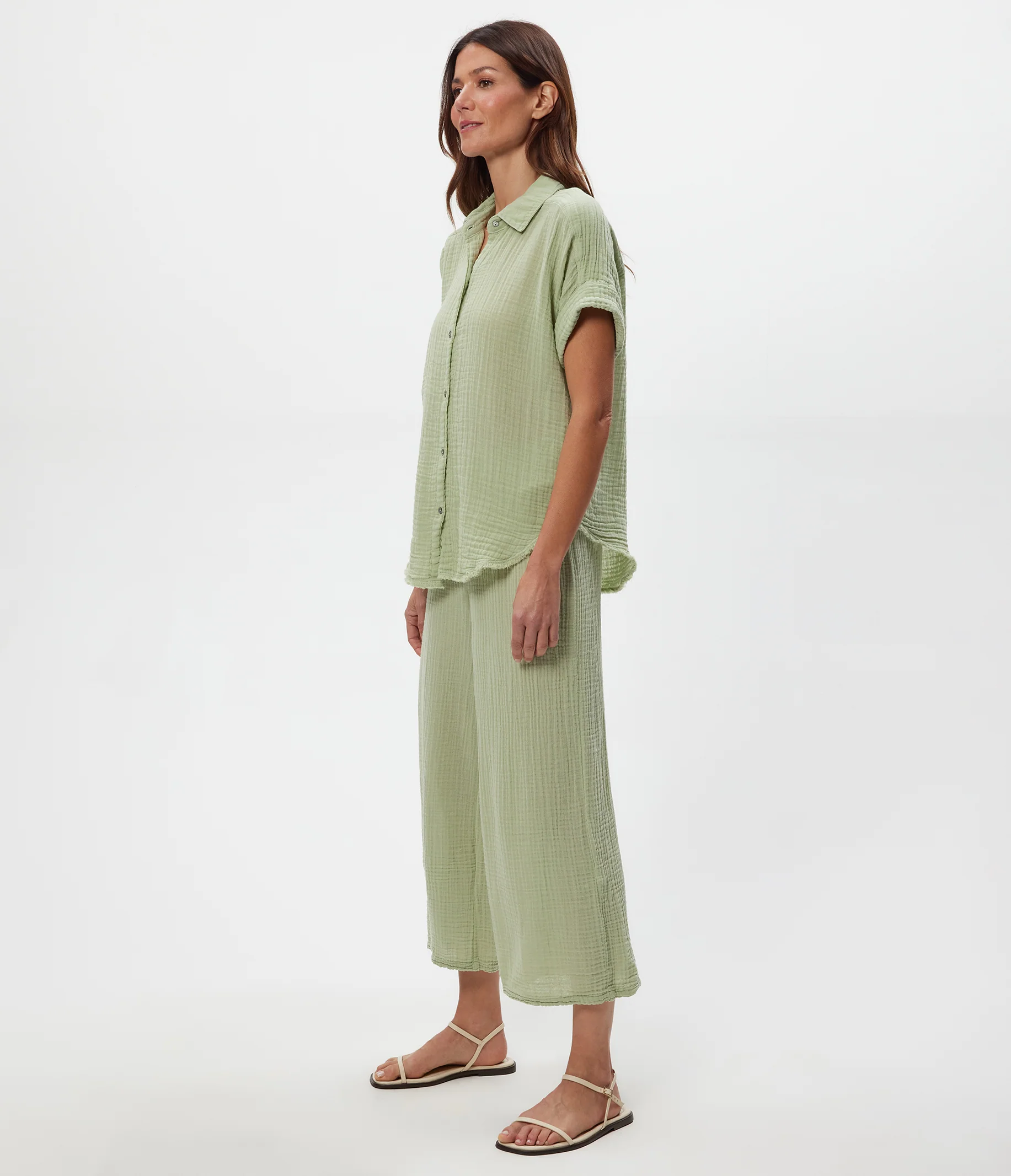 Medina Cropped Gauze Pant - Image 75