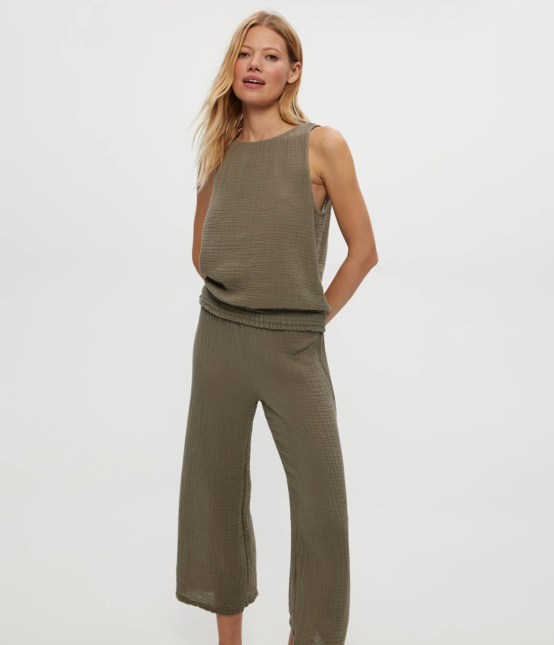 Medina Cropped Gauze Pant - Image 77