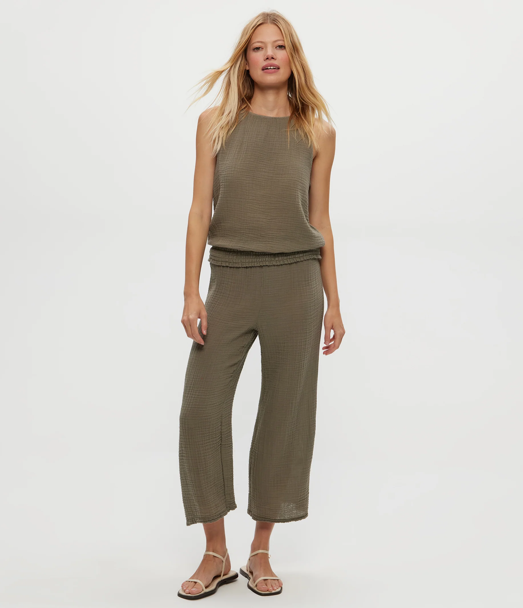 Medina Cropped Gauze Pant - Image 78