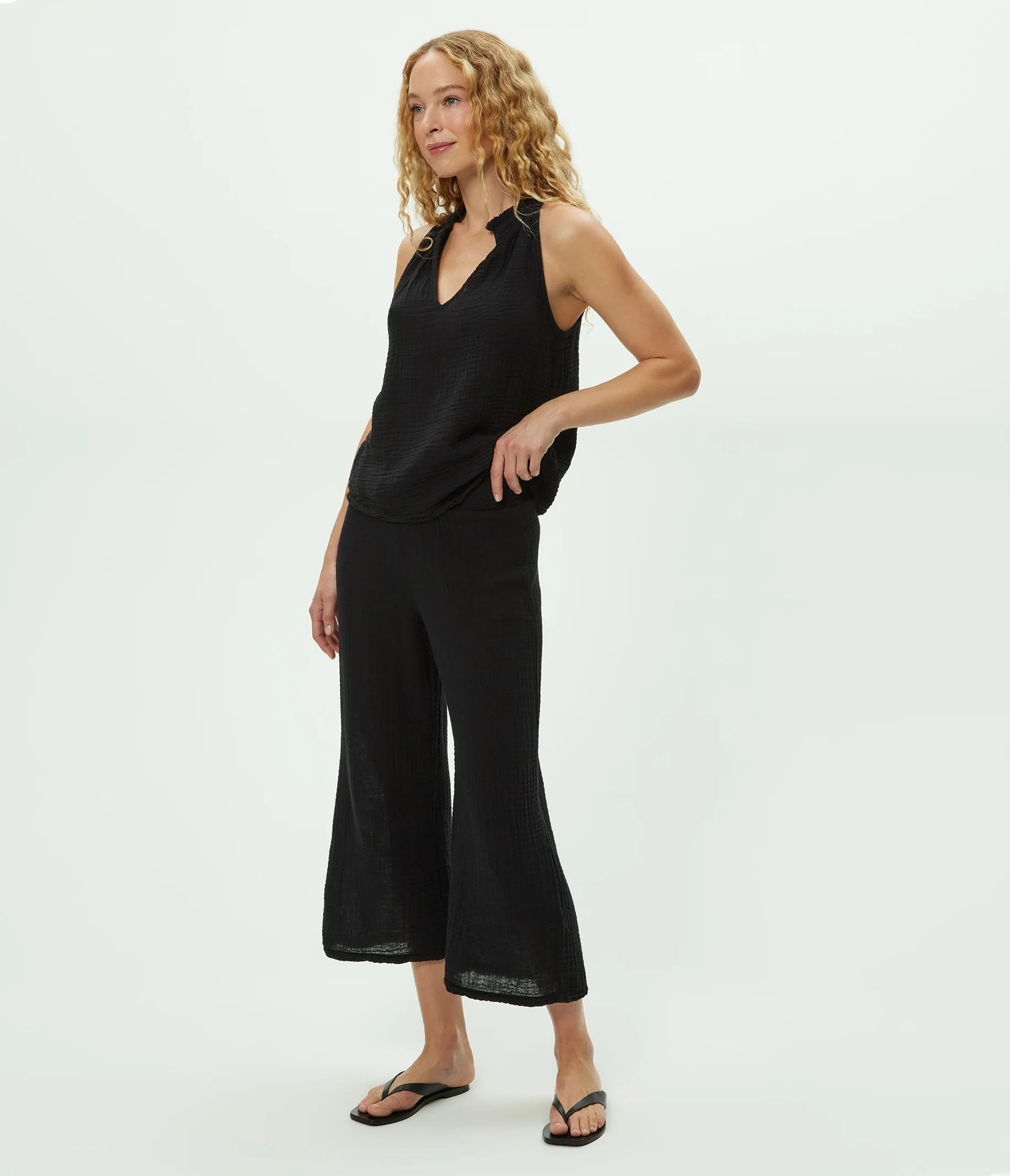 Medina Cropped Gauze Pant - Image 81