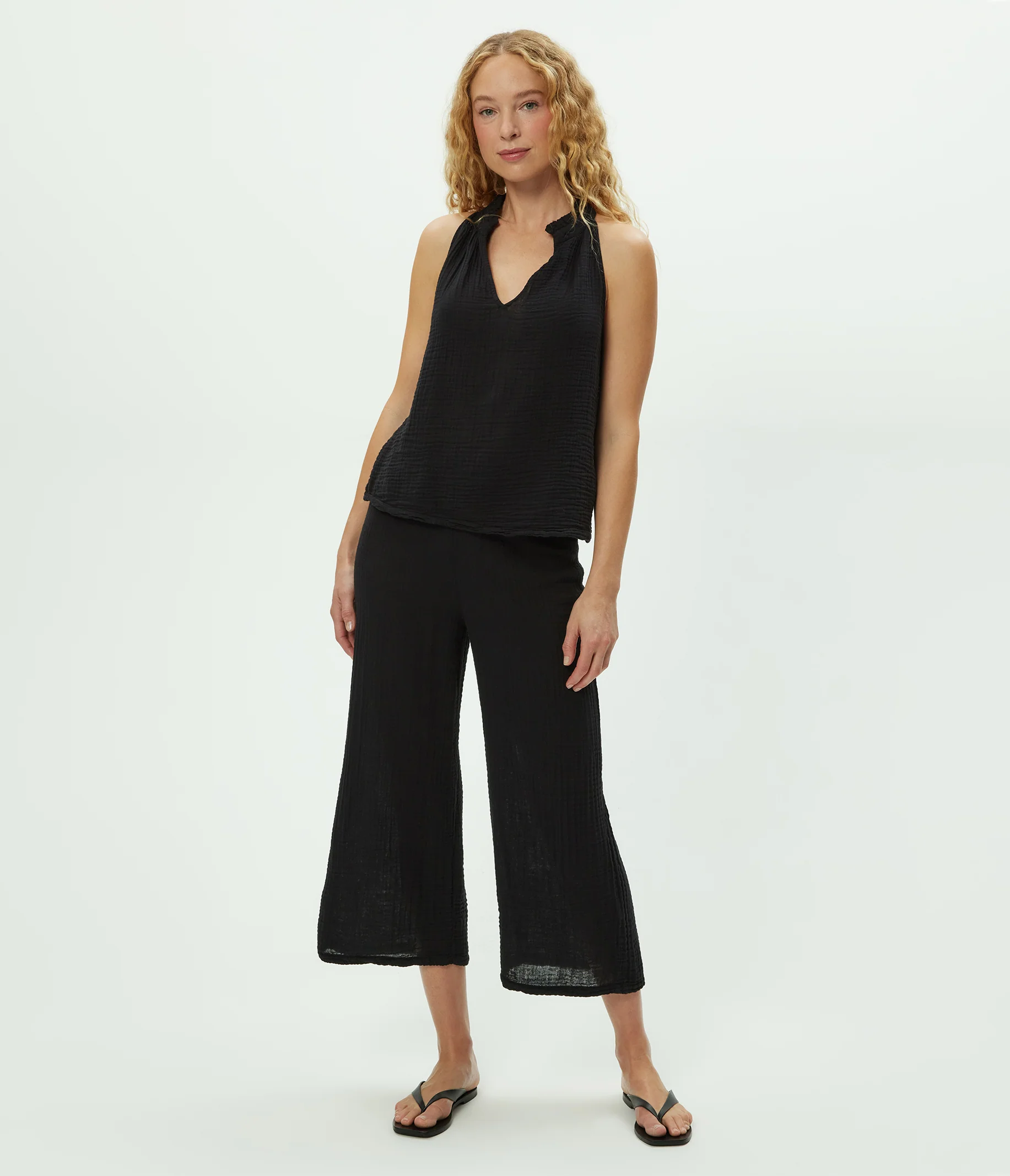 Medina Cropped Gauze Pant - Image 82