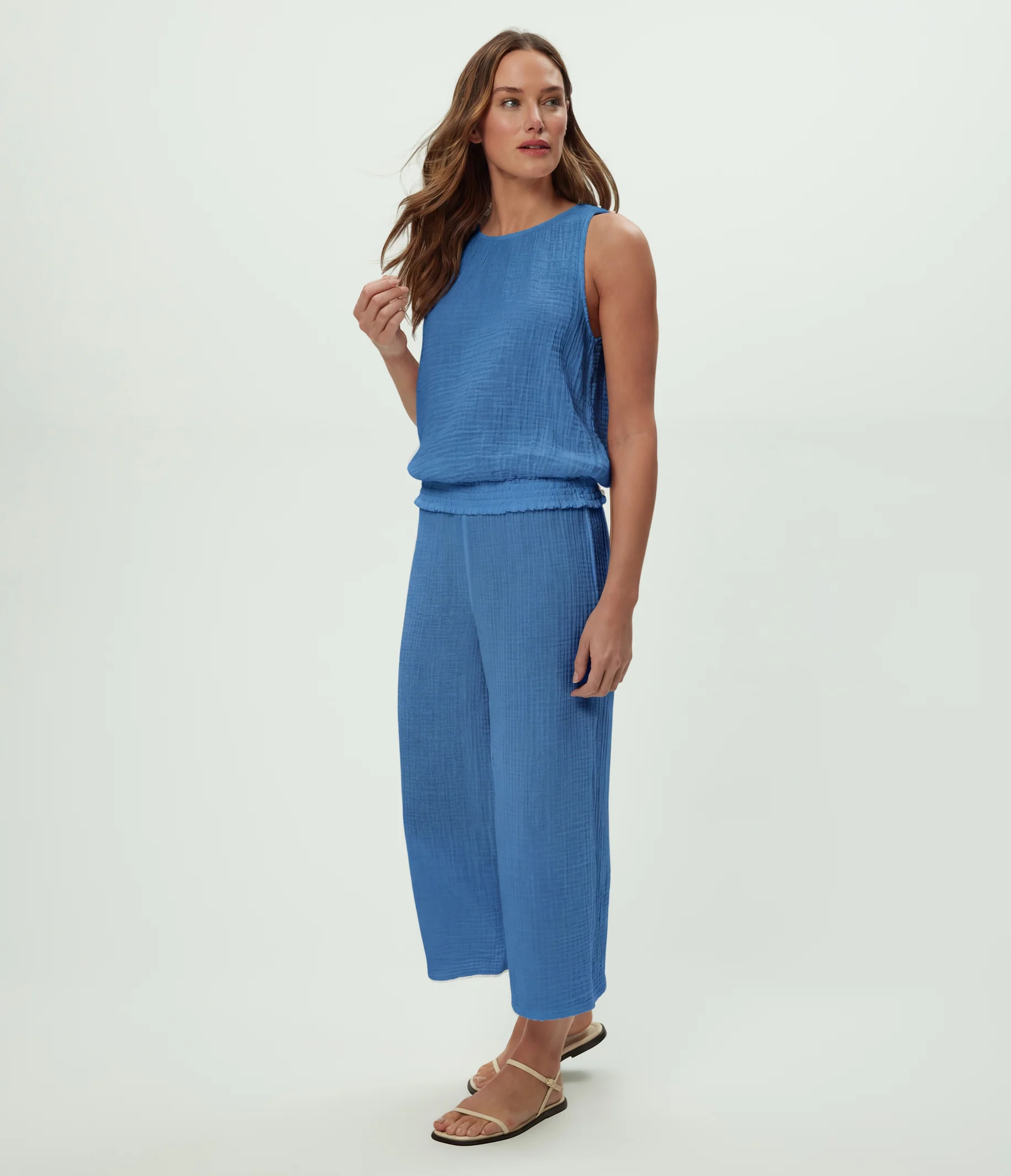 Medina Cropped Gauze Pant - Image 86