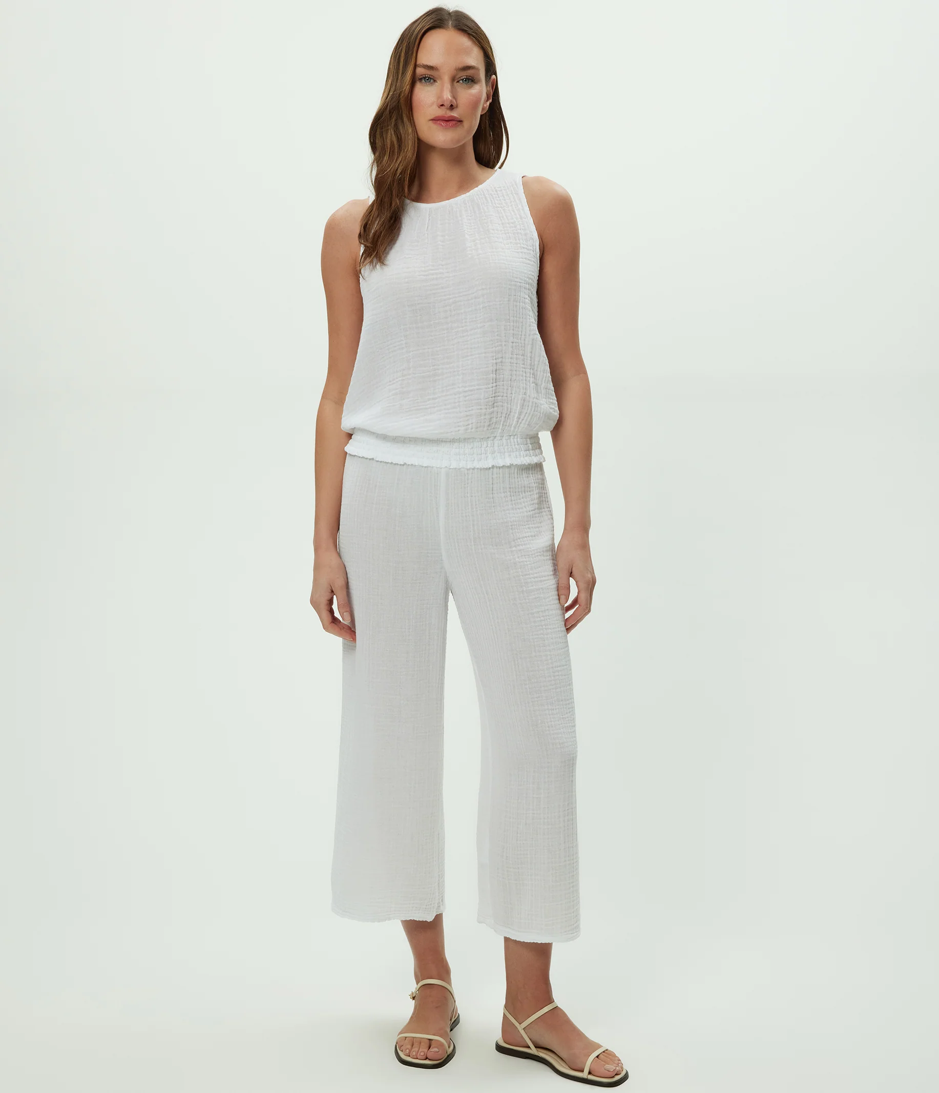 Medina Cropped Gauze Pant - Image 9