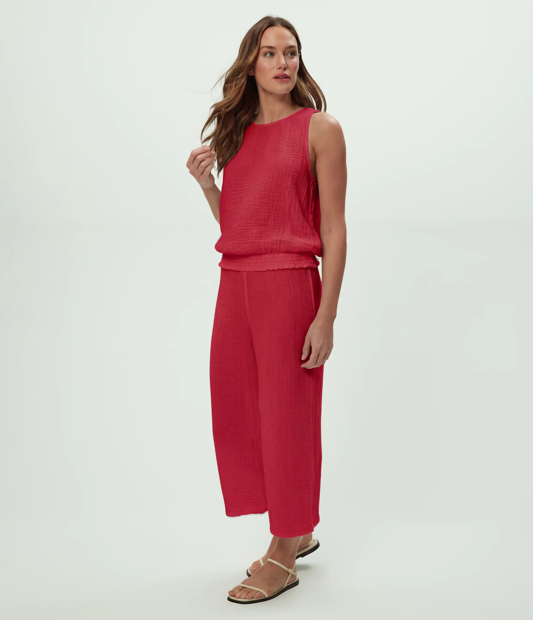 Medina Cropped Gauze Pant - Image 99
