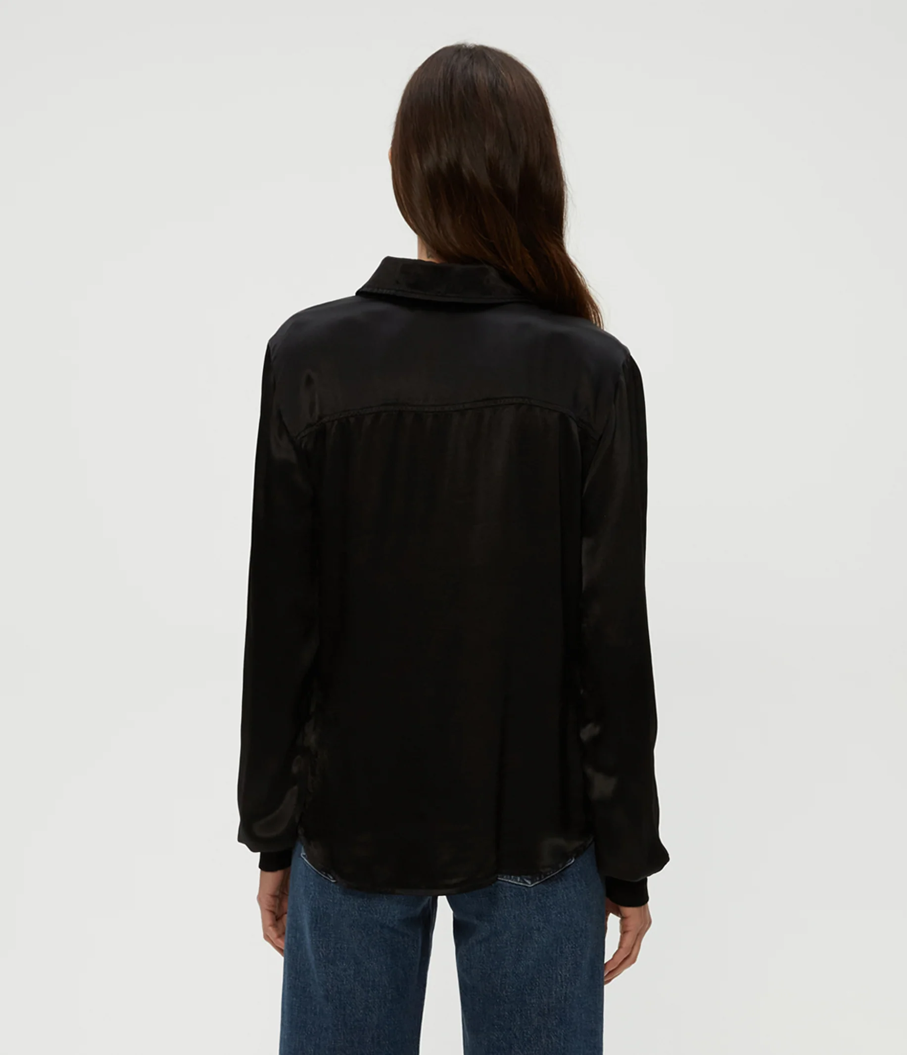 Meredith Satin Button Down Shirt - Image 24