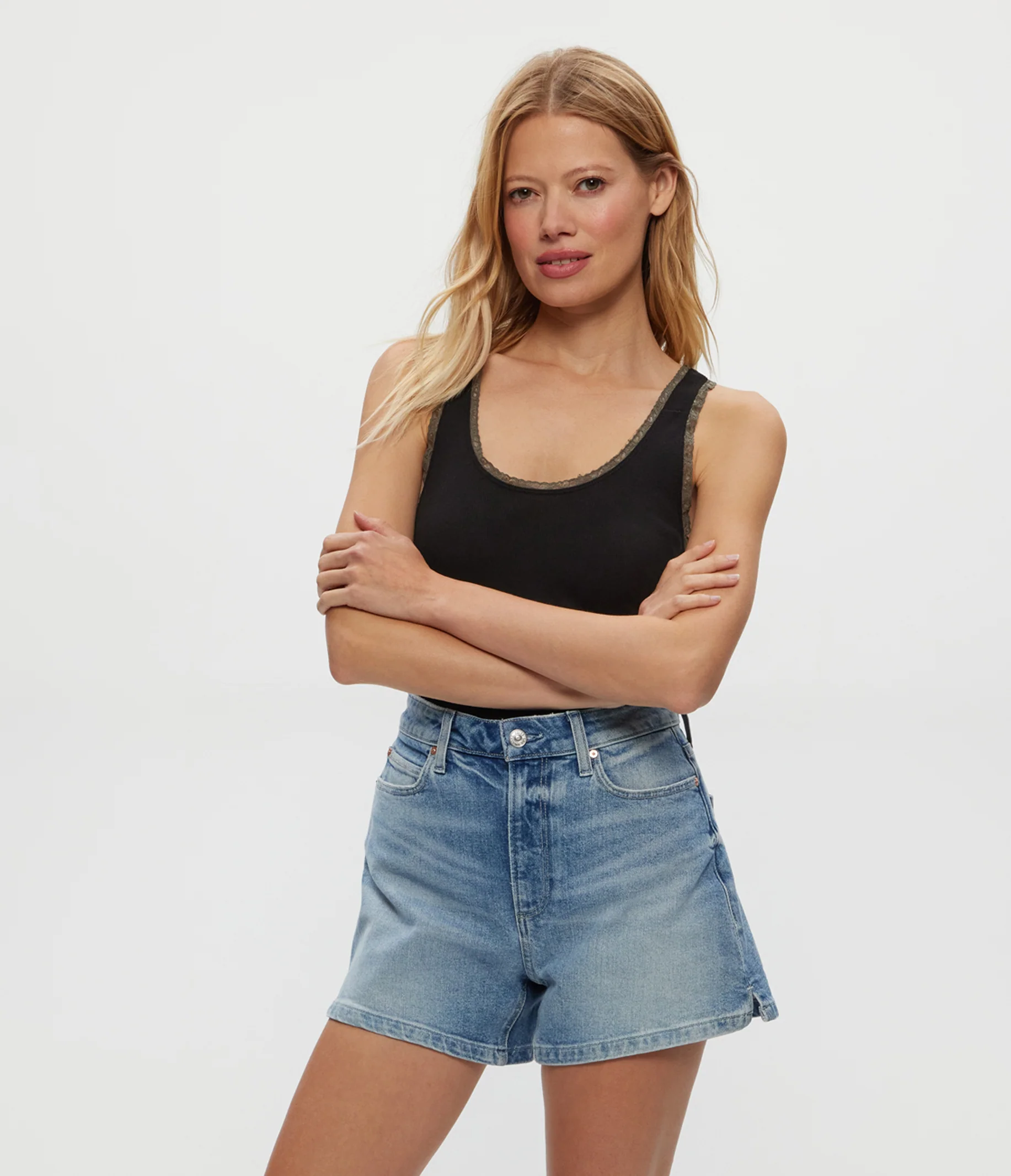 Miley Supima Rib Lace Tank - Image 26