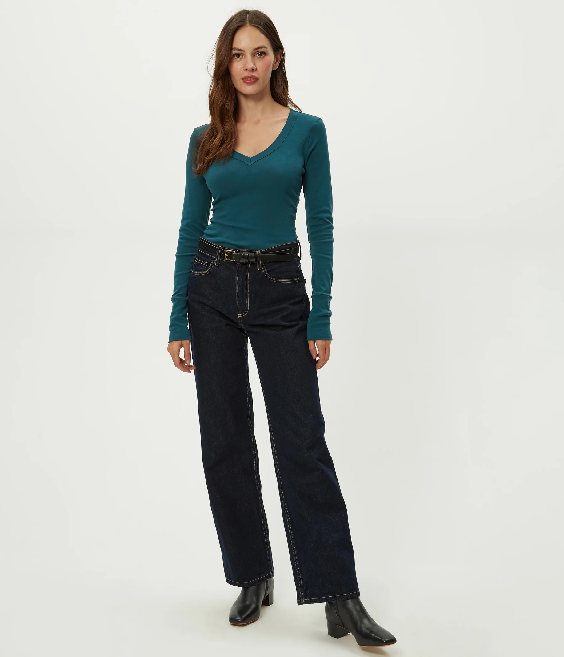 Molly Supima V-Neck Tee - Image 14