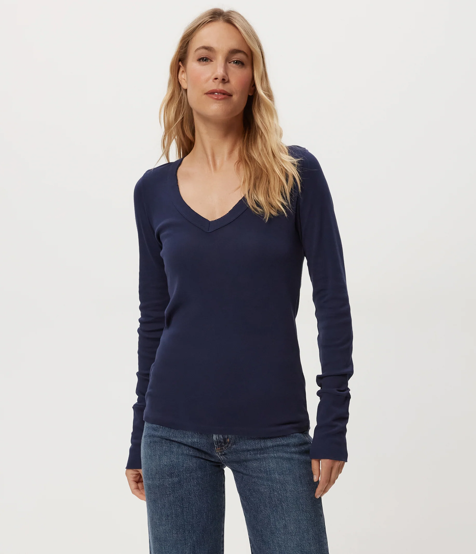 Molly Supima V-Neck Tee - Image 65