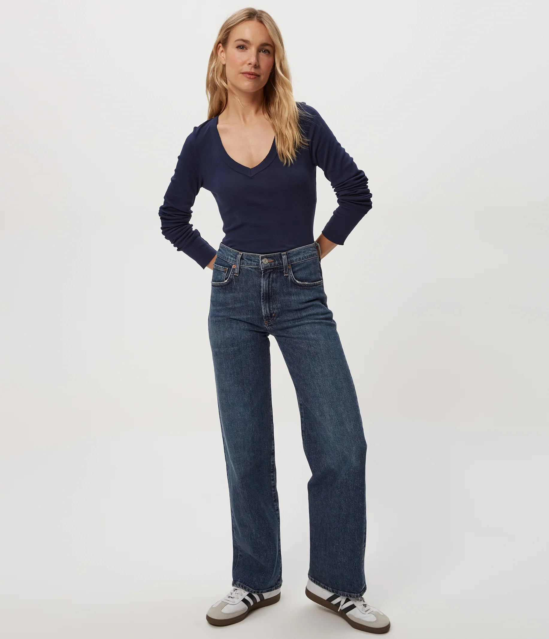 Molly Supima V-Neck Tee - Image 66