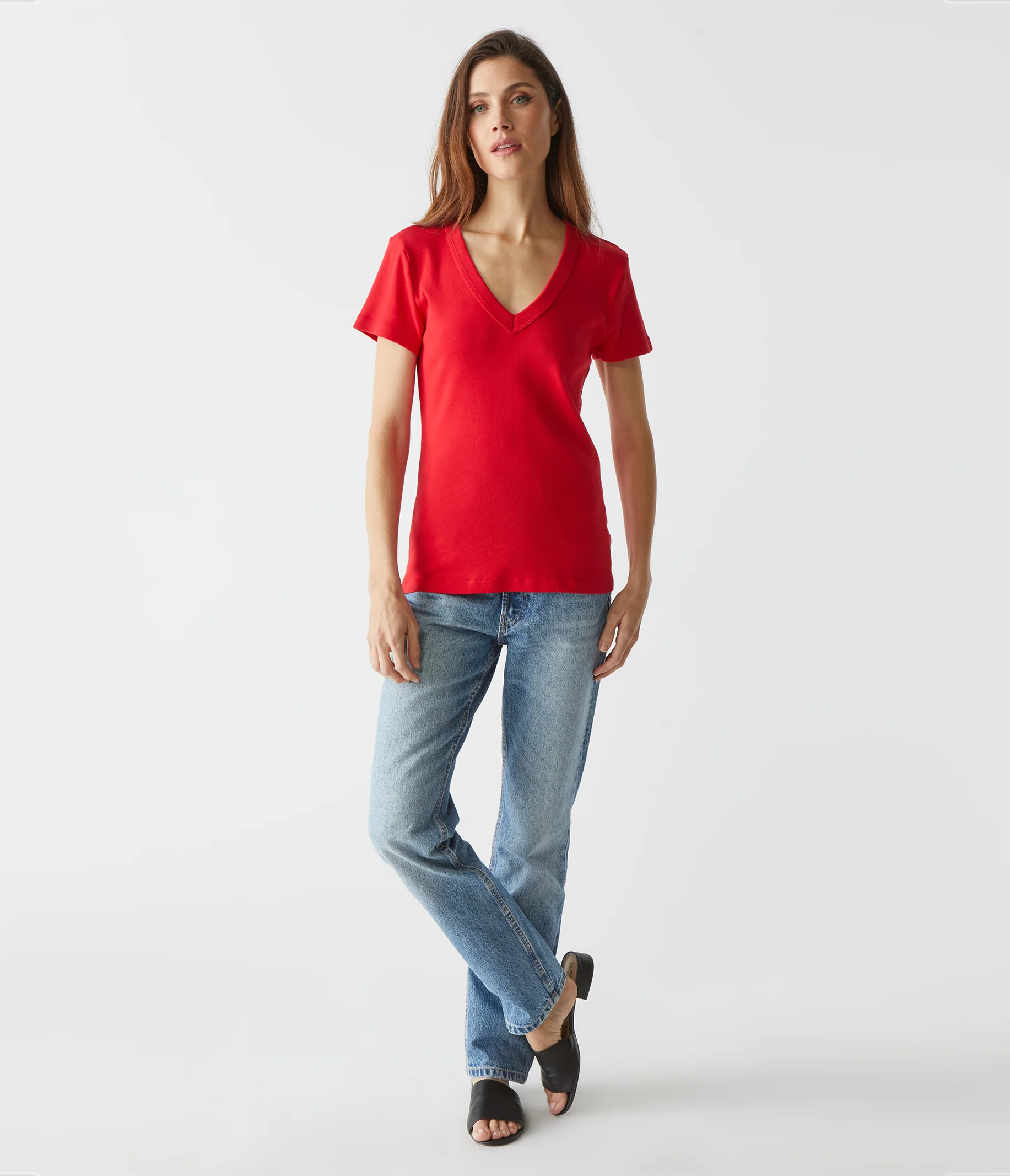 Nikki V-Neck Tee - Image 35