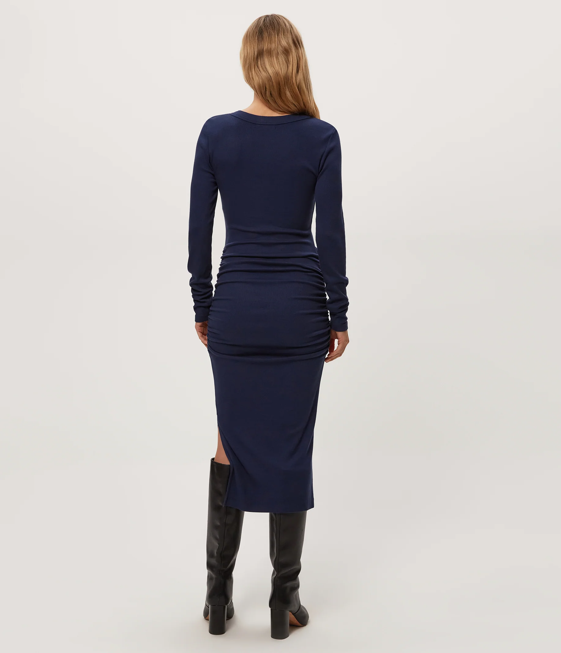 Nova Ribbed V-Neck Dress - Image 16