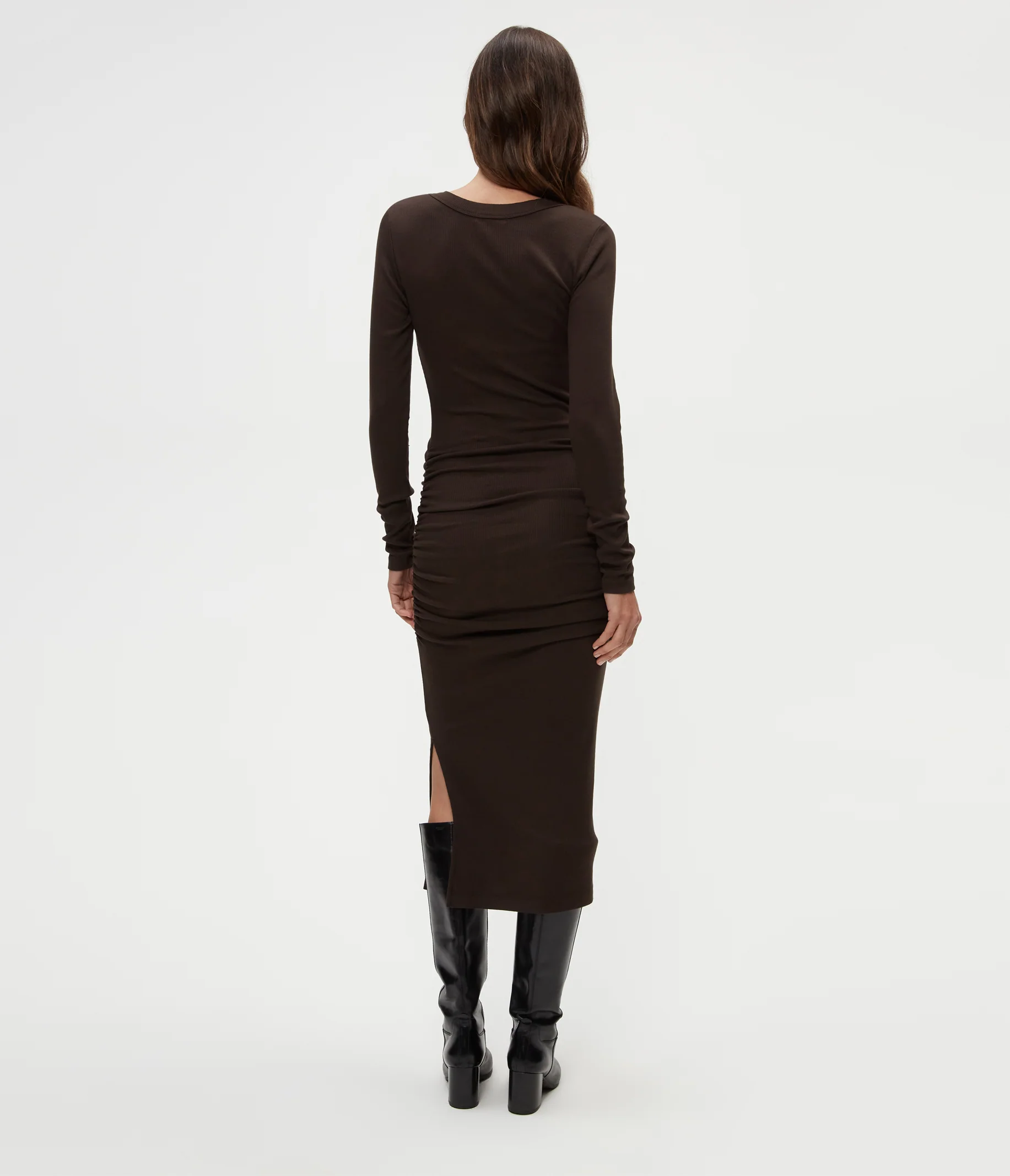 Nova Ribbed V-Neck Dress - Image 28