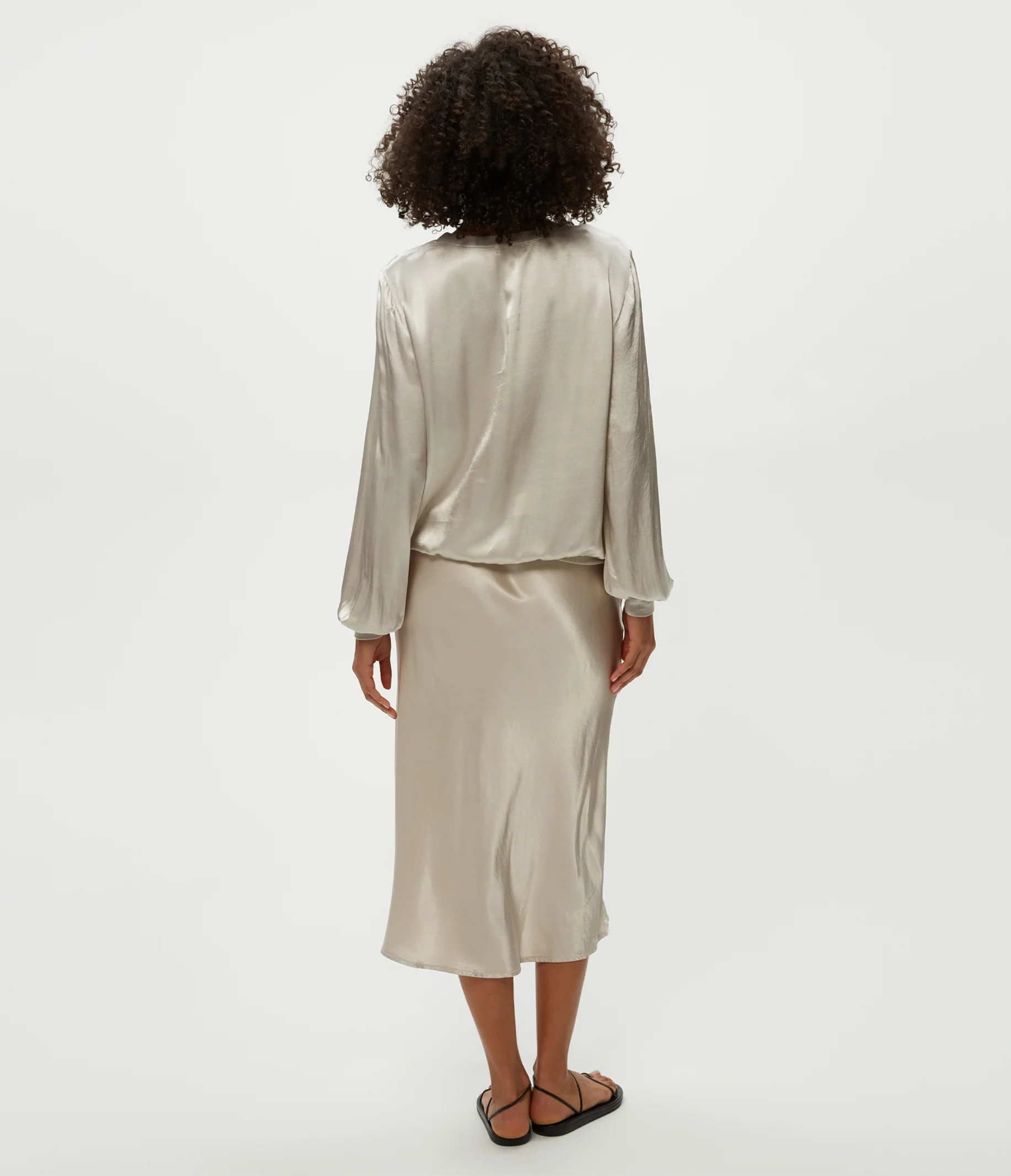 Petite Leila Bias Cut Midi Skirt - Image 23