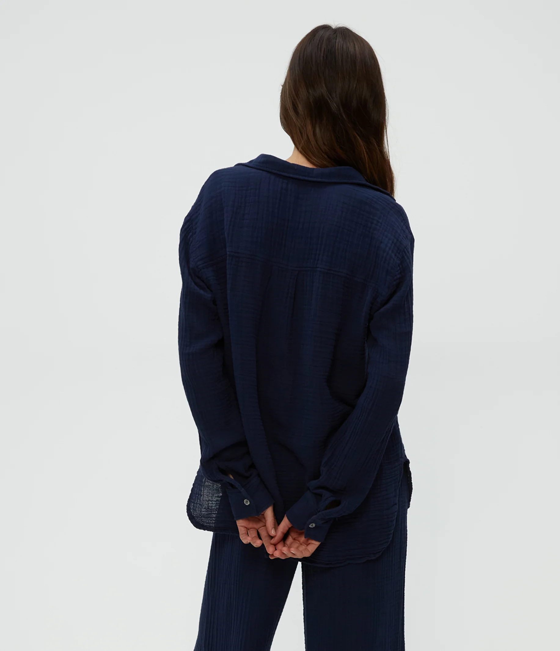 Petite Leo Gauze Button Down Shirt - Image 4