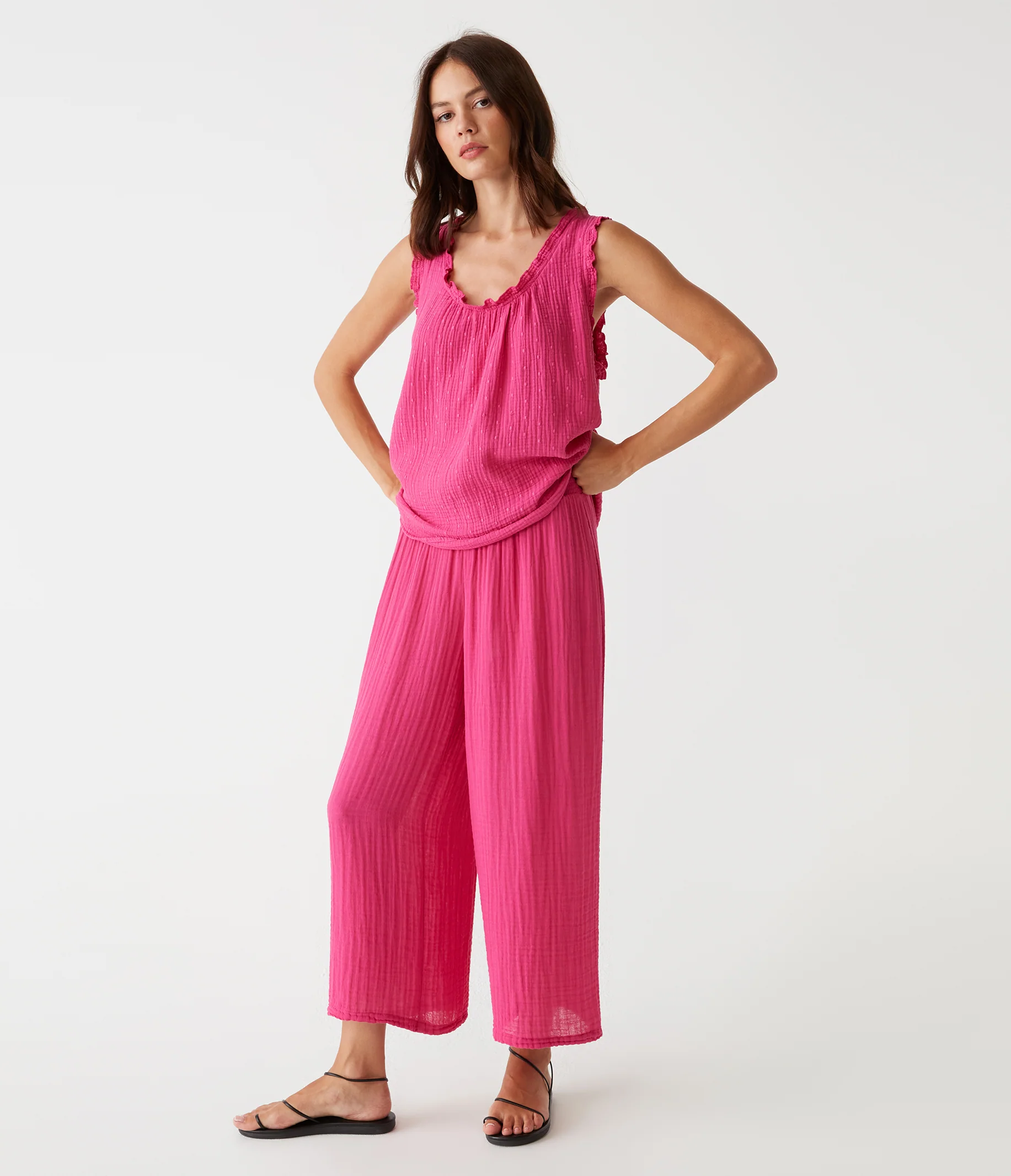 Petite Medina Cropped Gauze Pant - Image 12