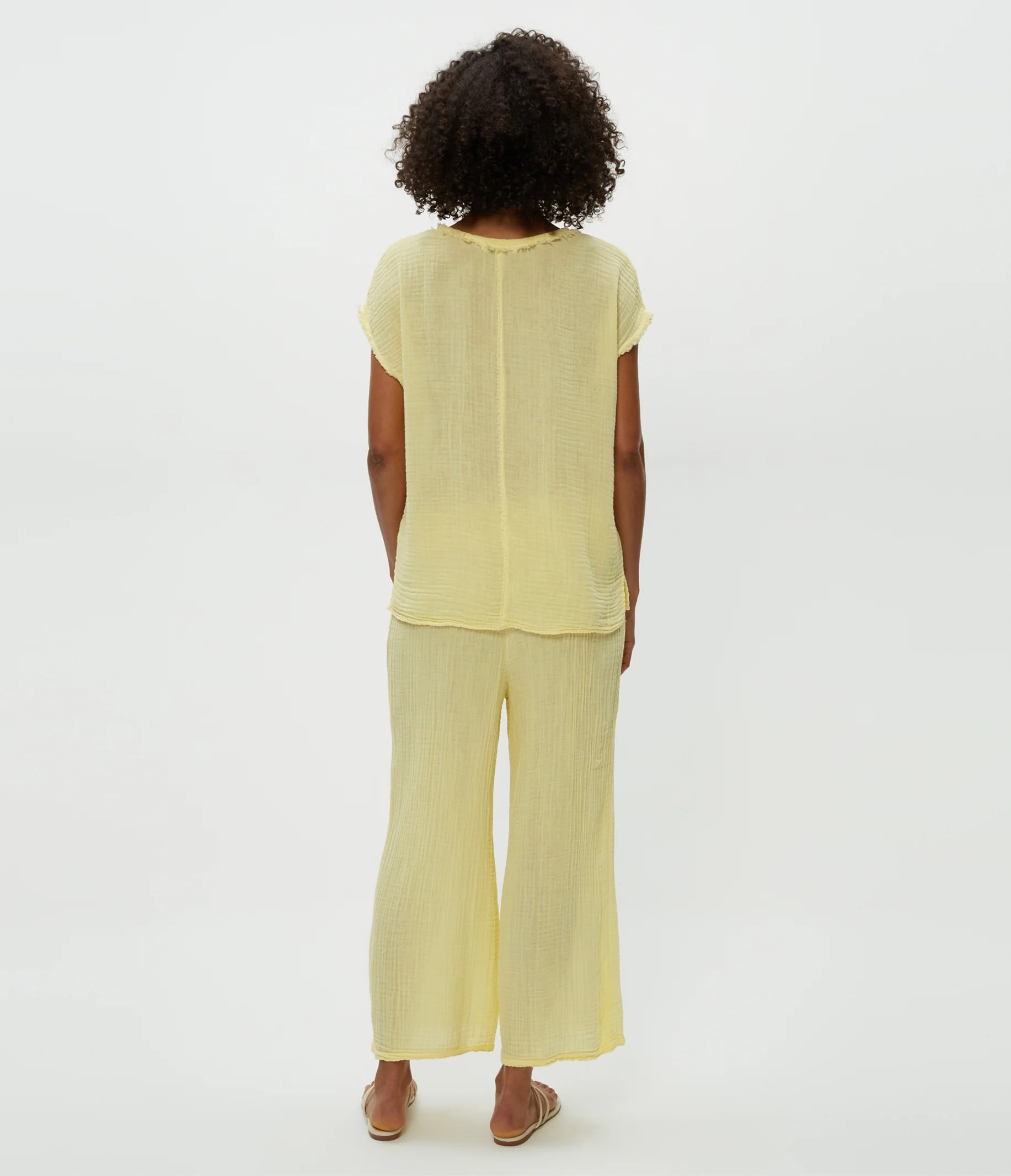 Petite Medina Cropped Gauze Pant - Image 3