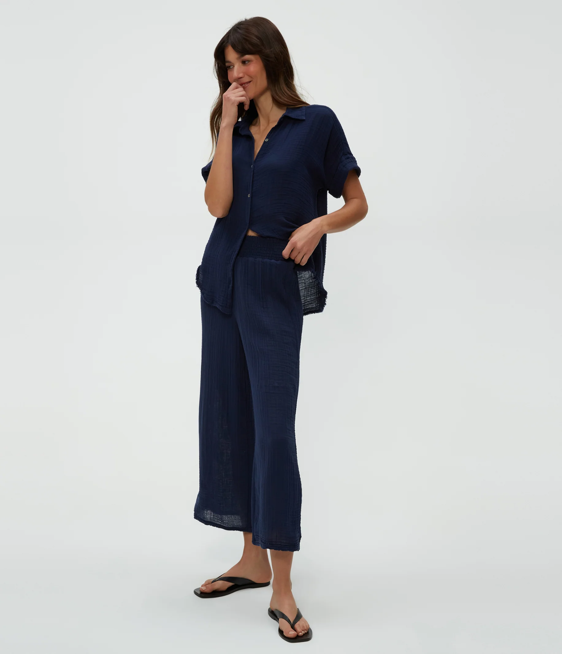 Petite Medina Cropped Gauze Pant - Image 5