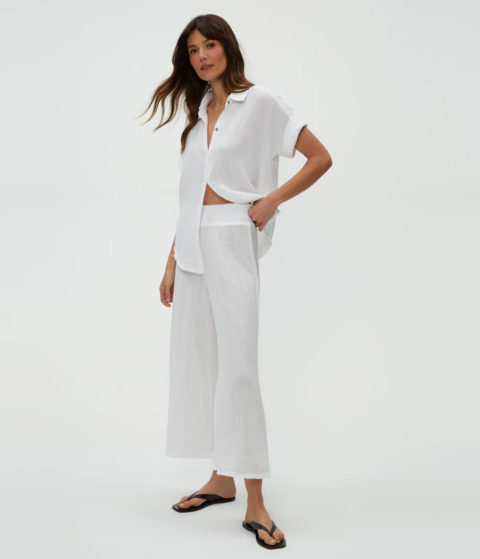 Petite Medina Cropped Gauze Pant - Image 7