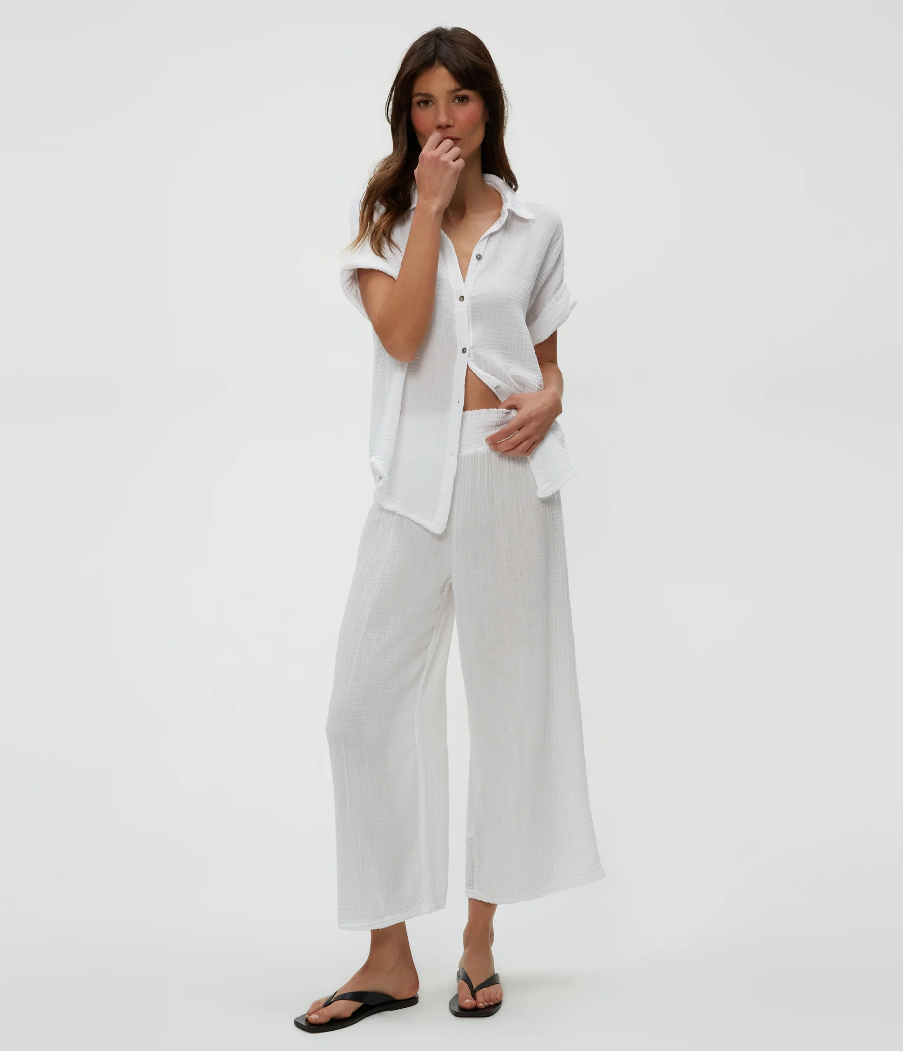 Petite Medina Cropped Gauze Pant - Image 8