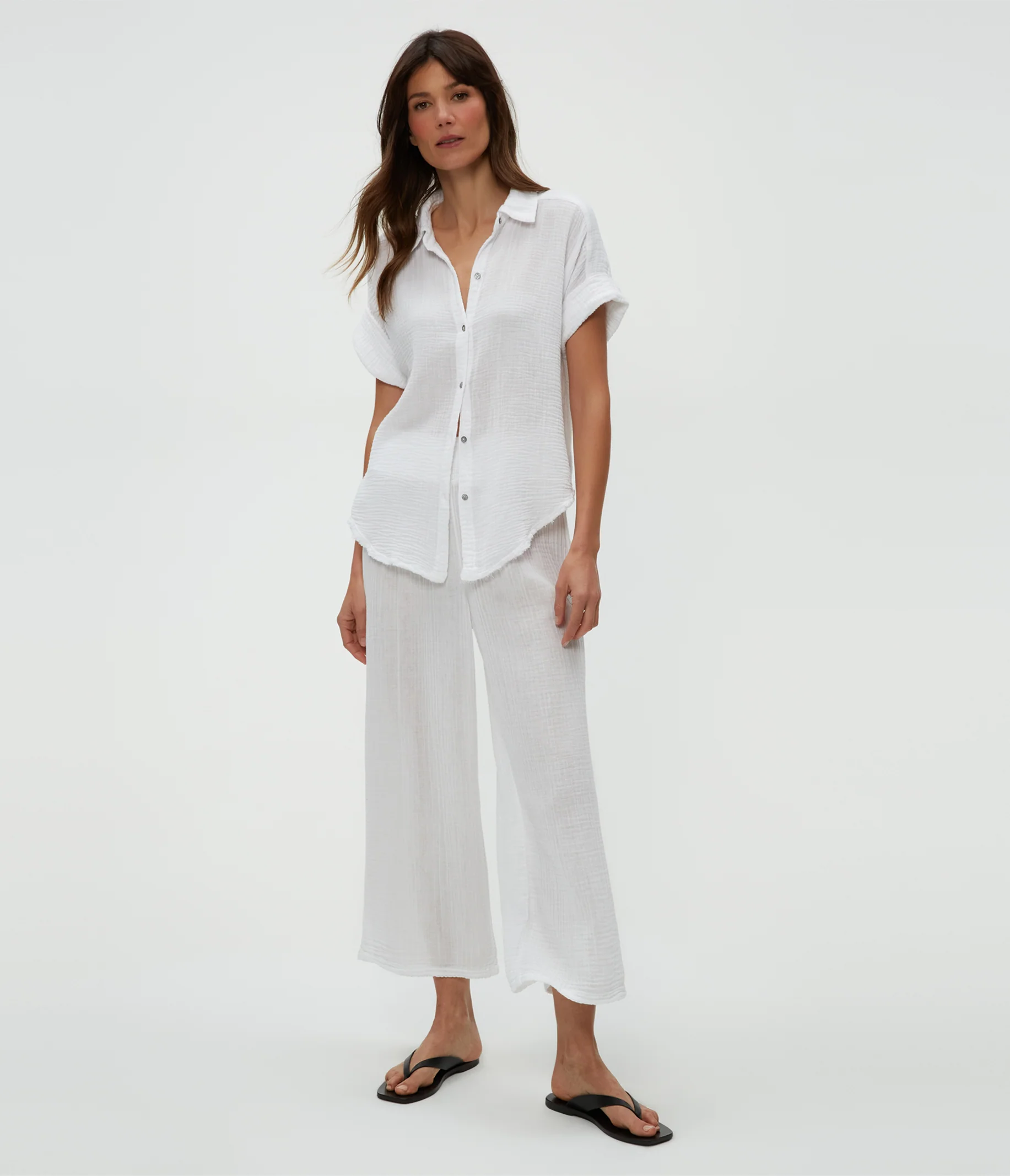 Petite Medina Cropped Gauze Pant - Image 9