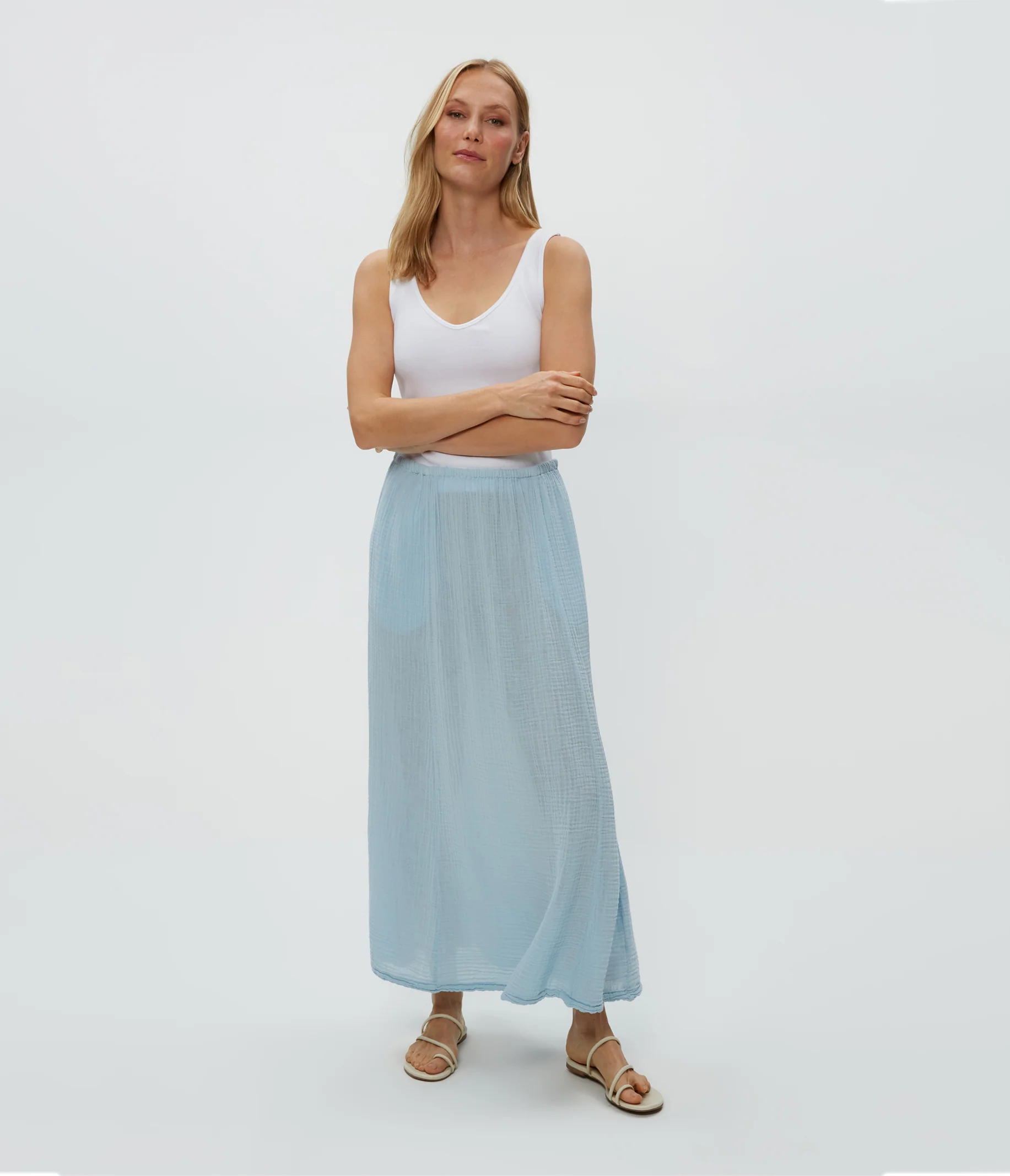 Phoebe Gauze Maxi Skirt - Image 14