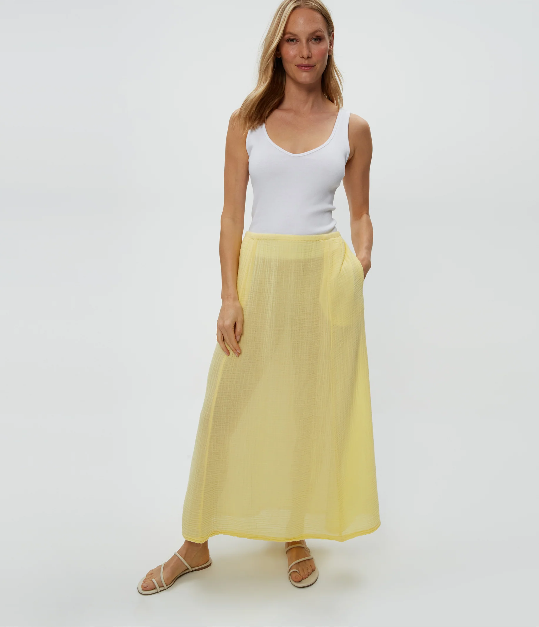 Phoebe Gauze Maxi Skirt - Image 17