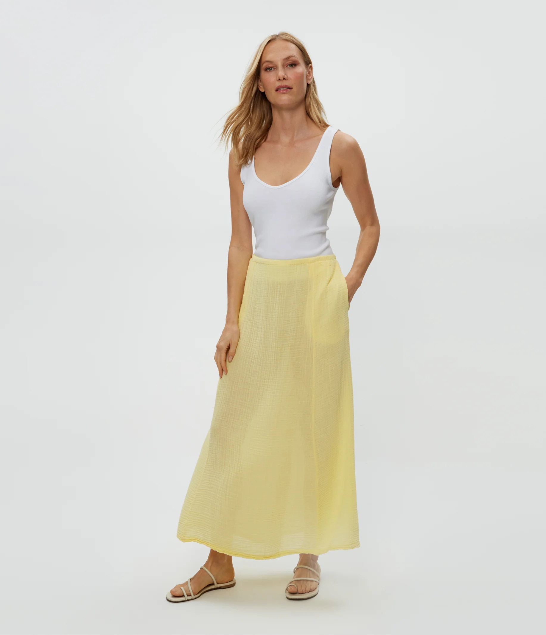 Phoebe Gauze Maxi Skirt - Image 19