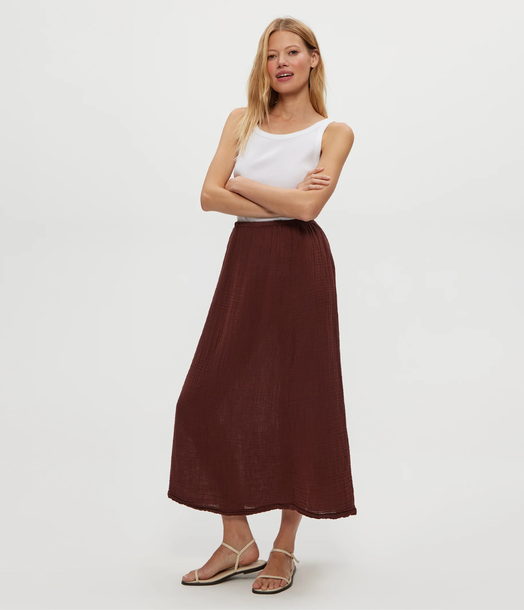 Phoebe Gauze Maxi Skirt - Image 3