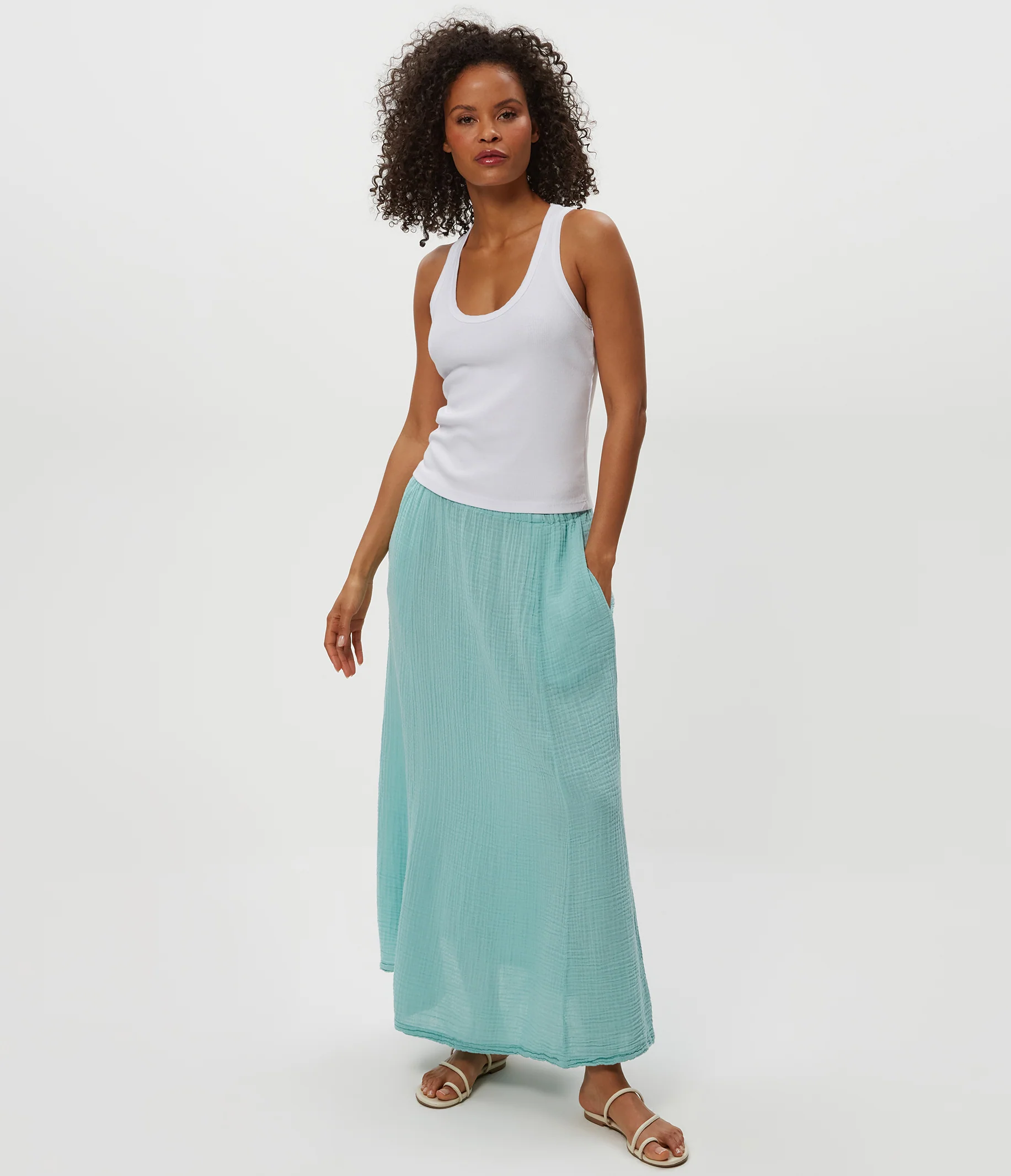 Phoebe Gauze Maxi Skirt - Image 33
