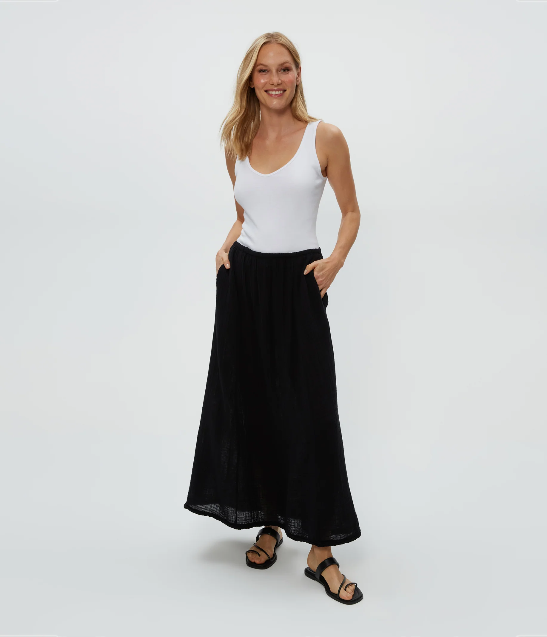 Phoebe Gauze Maxi Skirt - Image 5