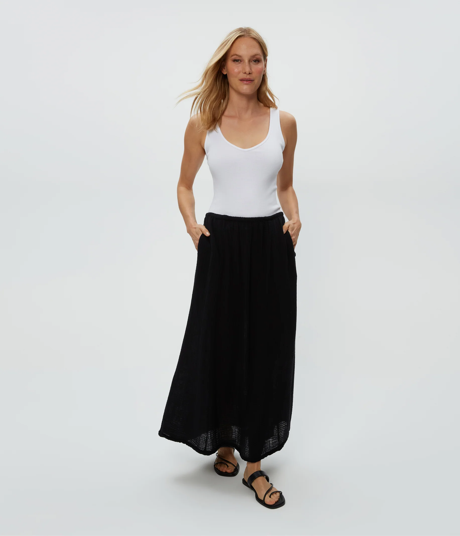 Phoebe Gauze Maxi Skirt - Image 7