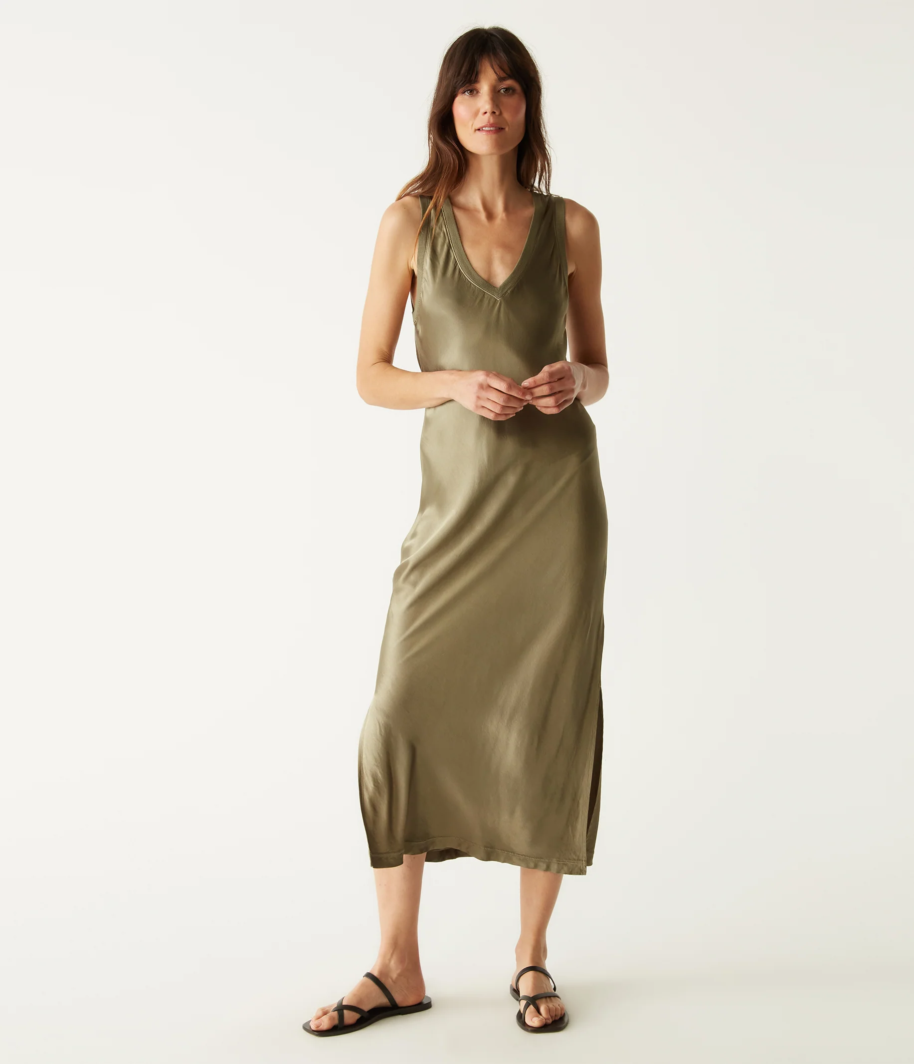Randi Satin Midi Dress - Image 12