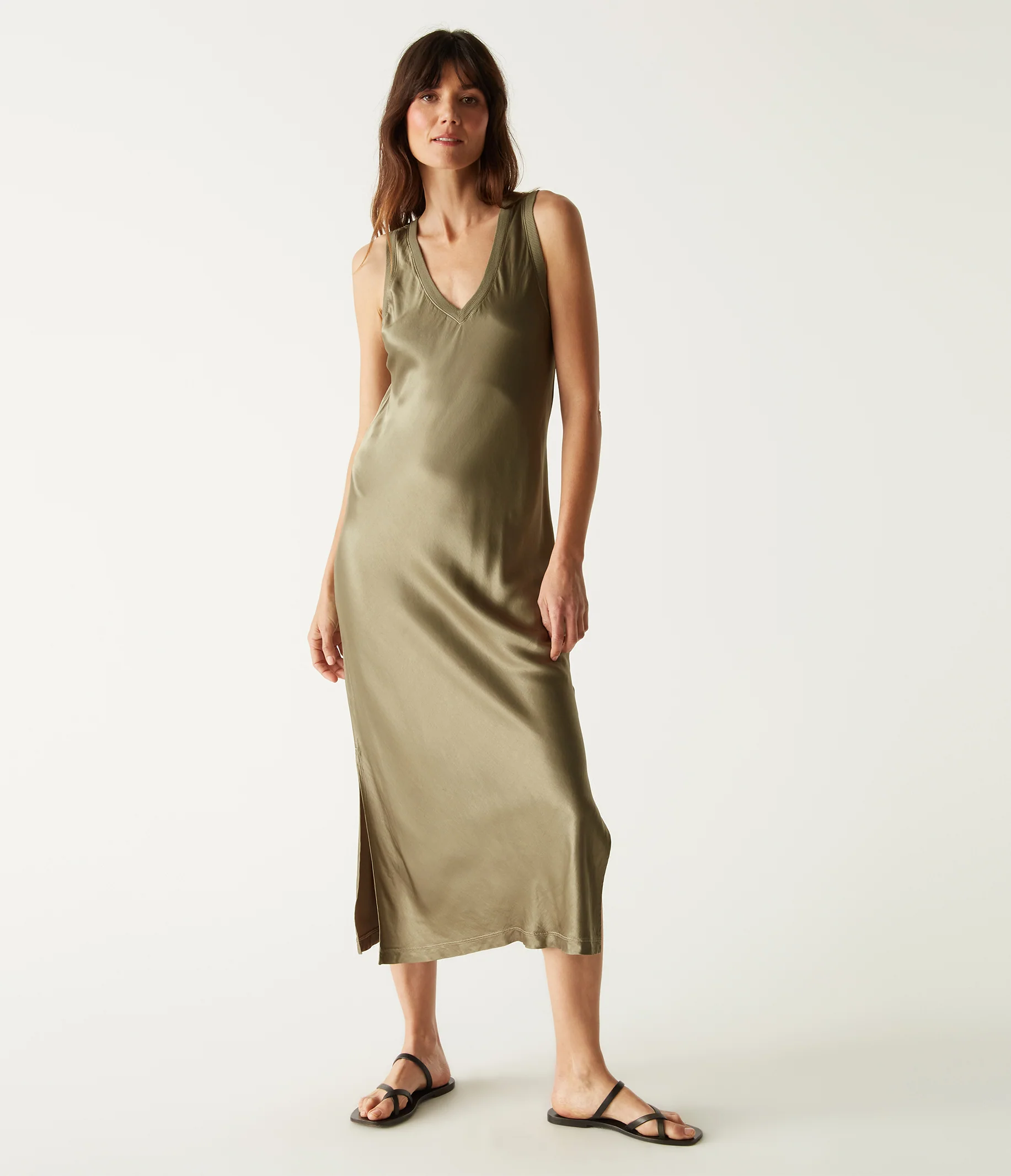Randi Satin Midi Dress - Image 13