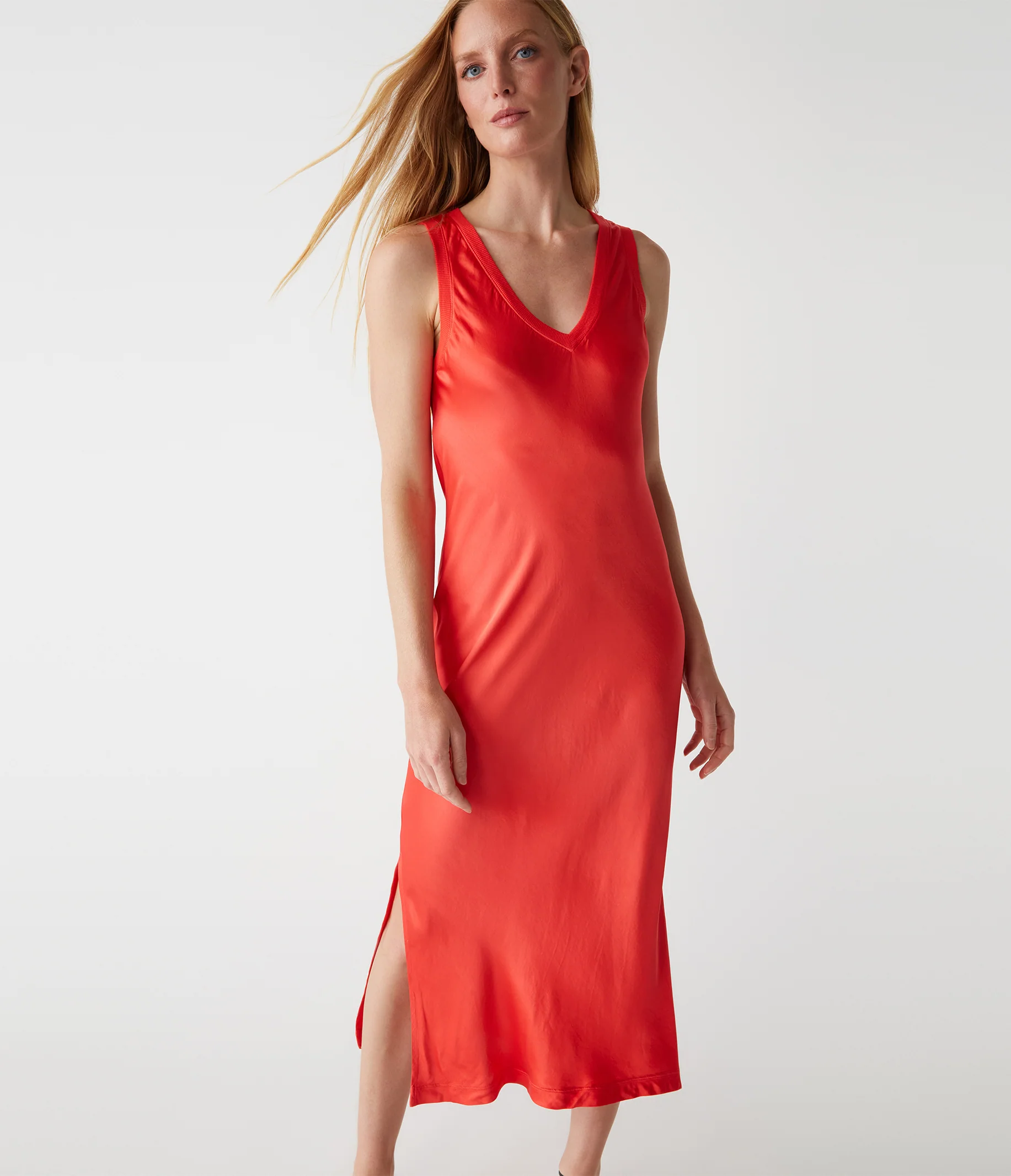 Randi Satin Midi Dress - Image 16