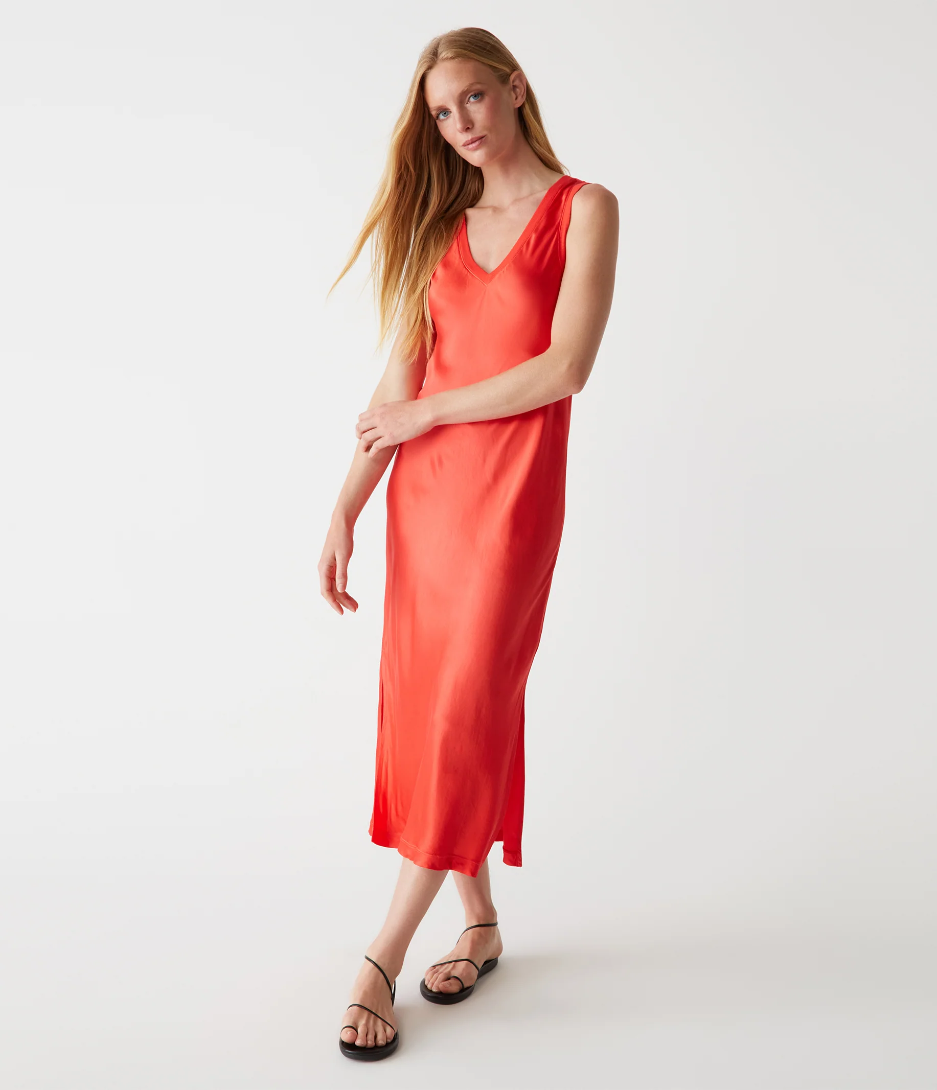 Randi Satin Midi Dress - Image 17