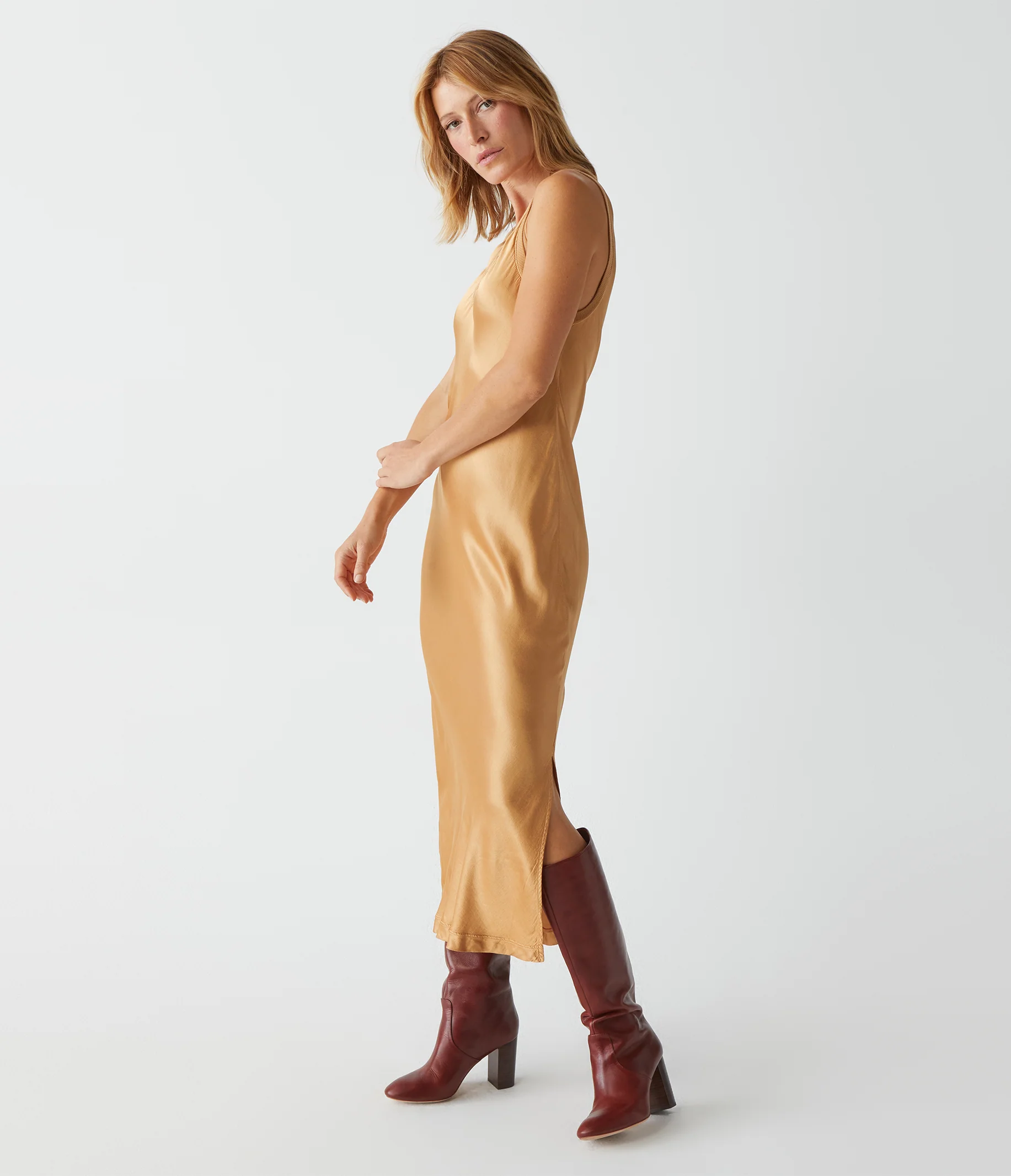 Randi Satin Midi Dress - Image 26