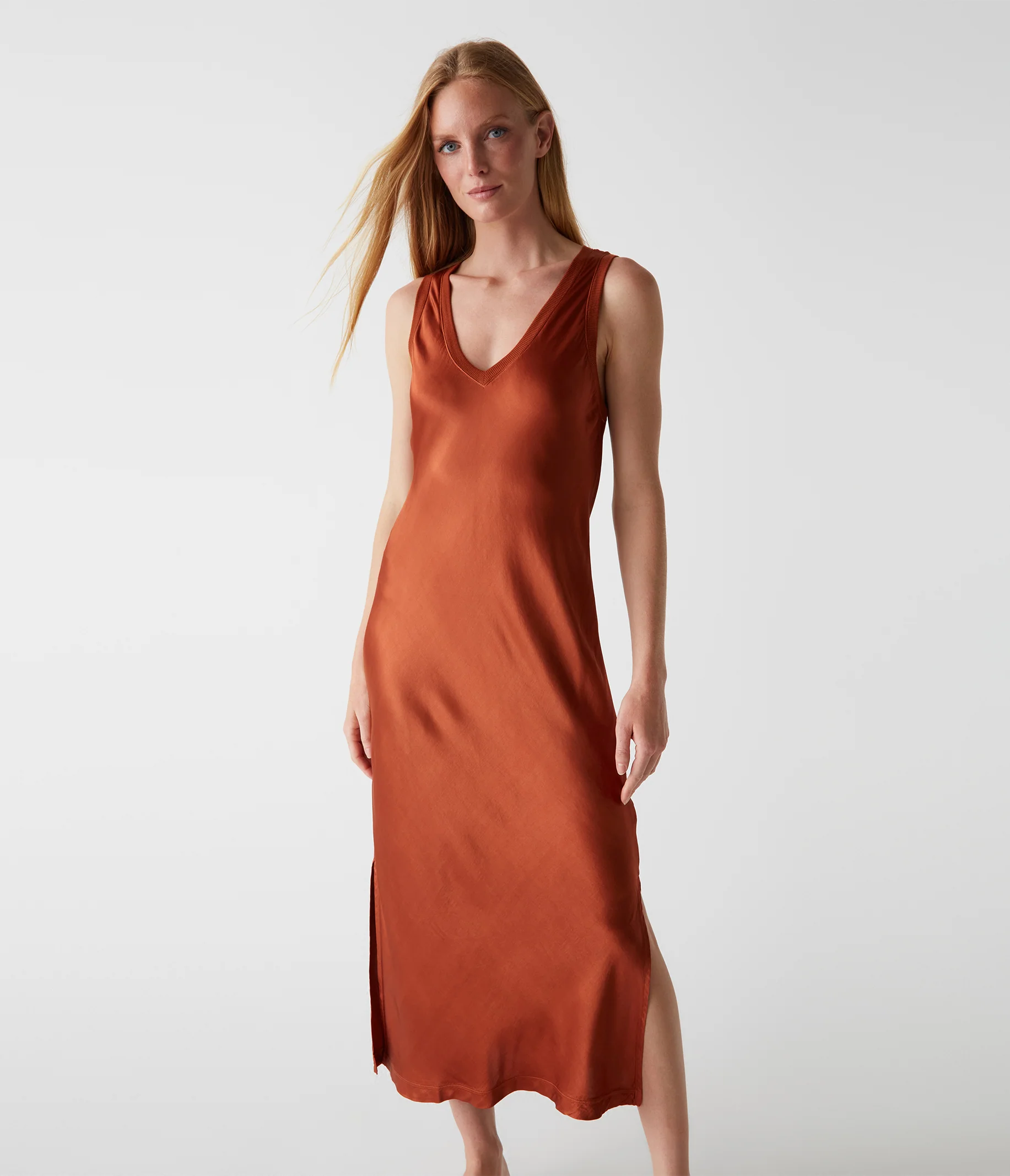 Randi Satin Midi Dress - Image 28
