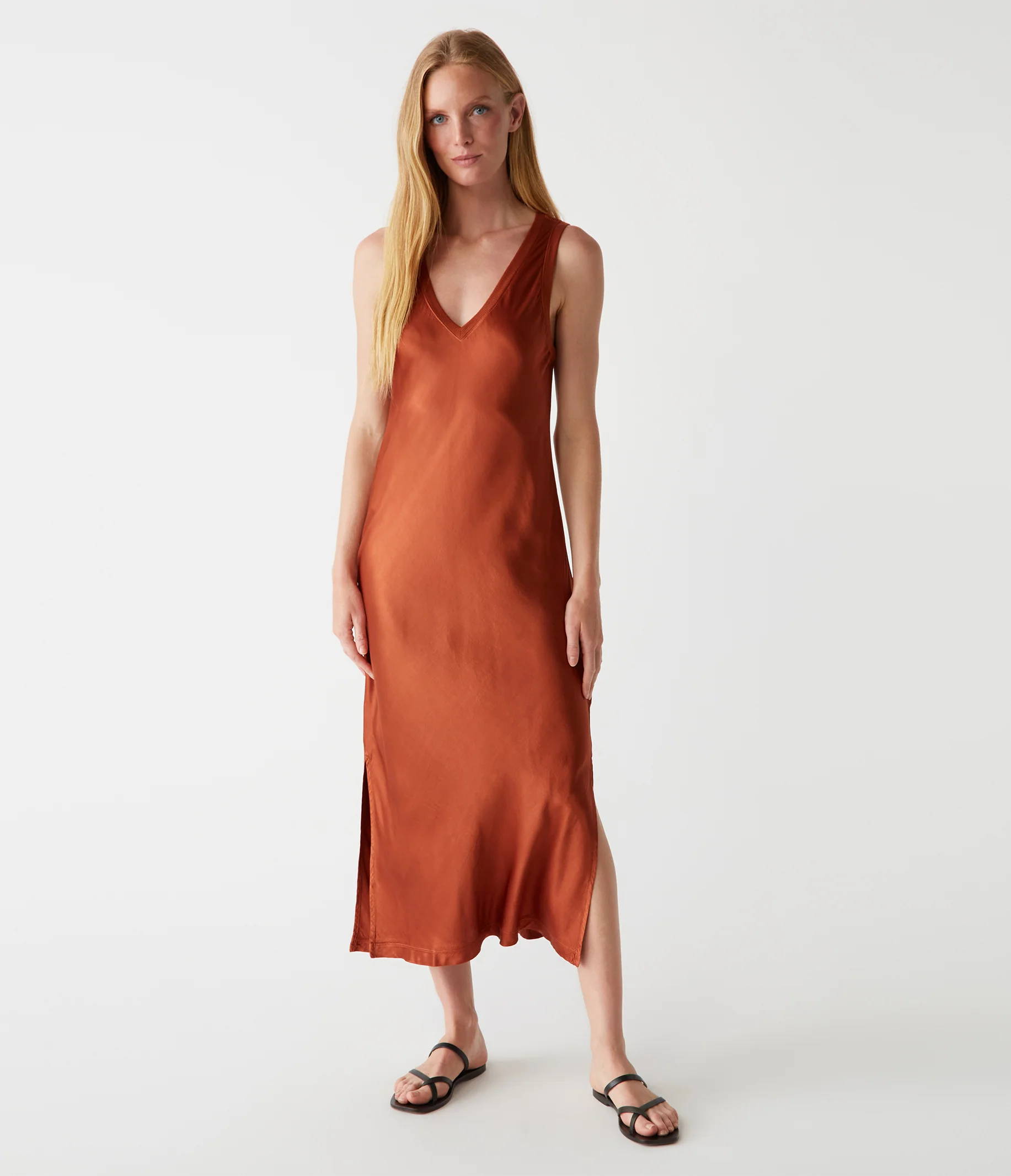 Randi Satin Midi Dress - Image 29