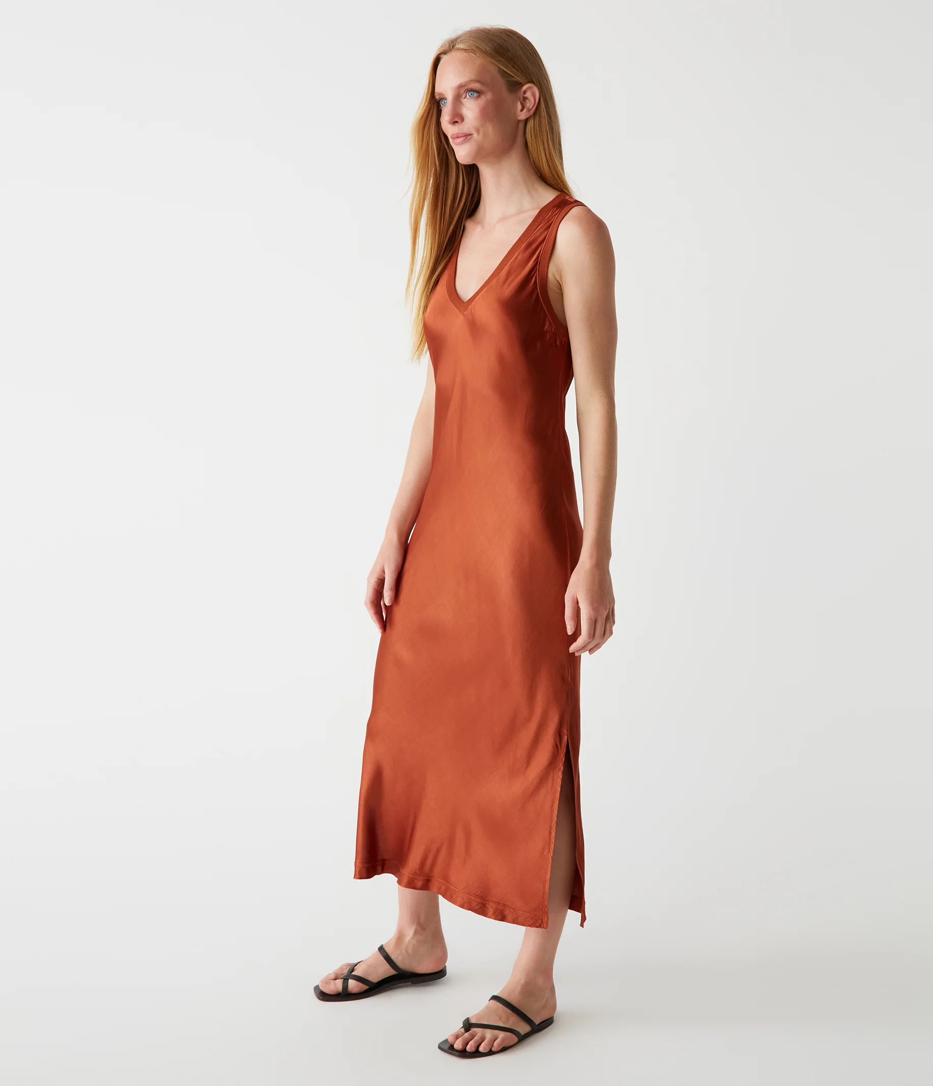 Randi Satin Midi Dress - Image 30