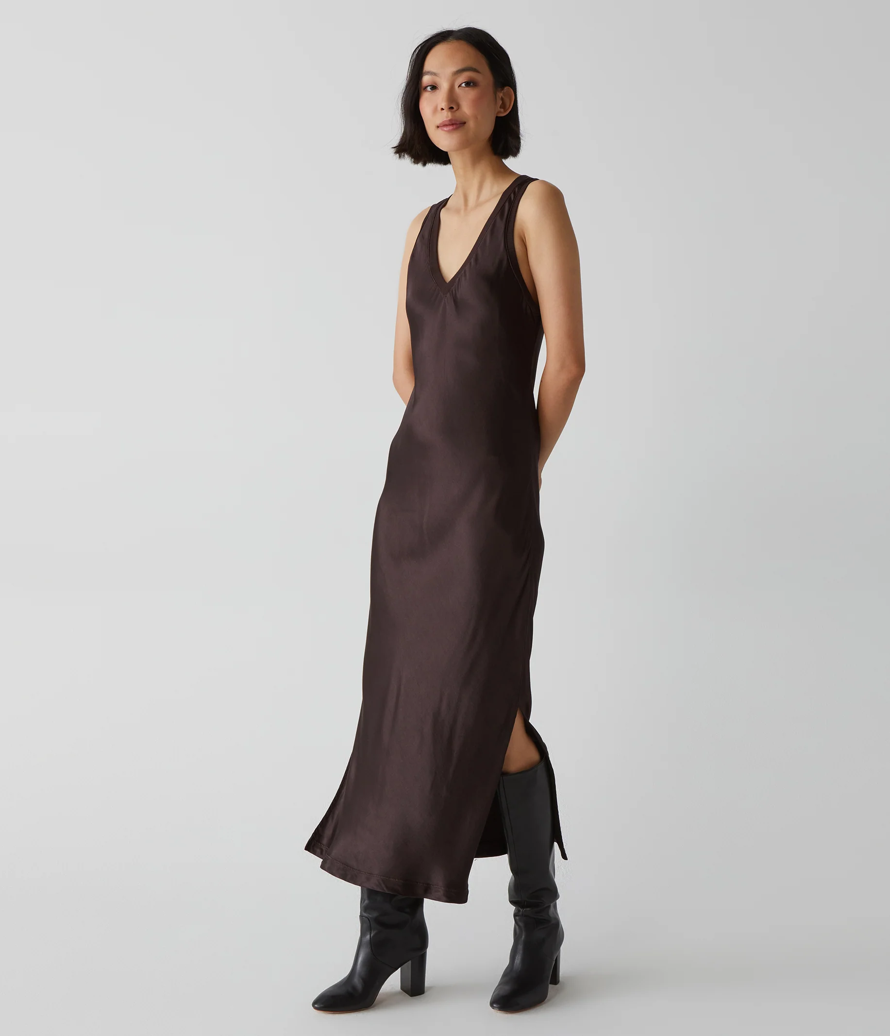 Randi Satin Midi Dress - Image 42