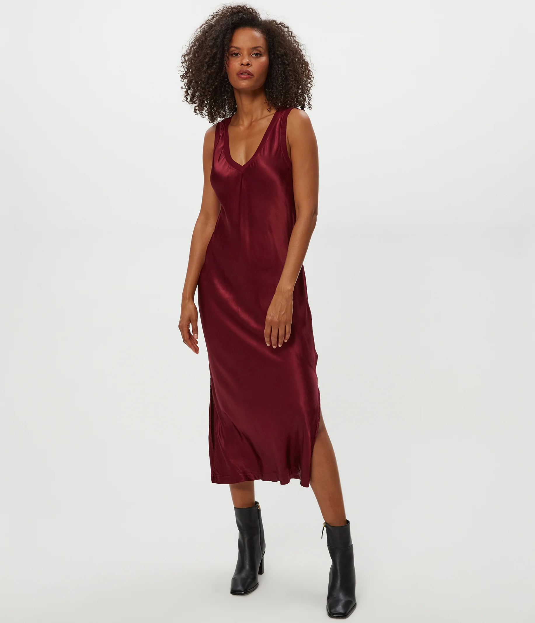 Randi Satin Midi Dress - Image 45
