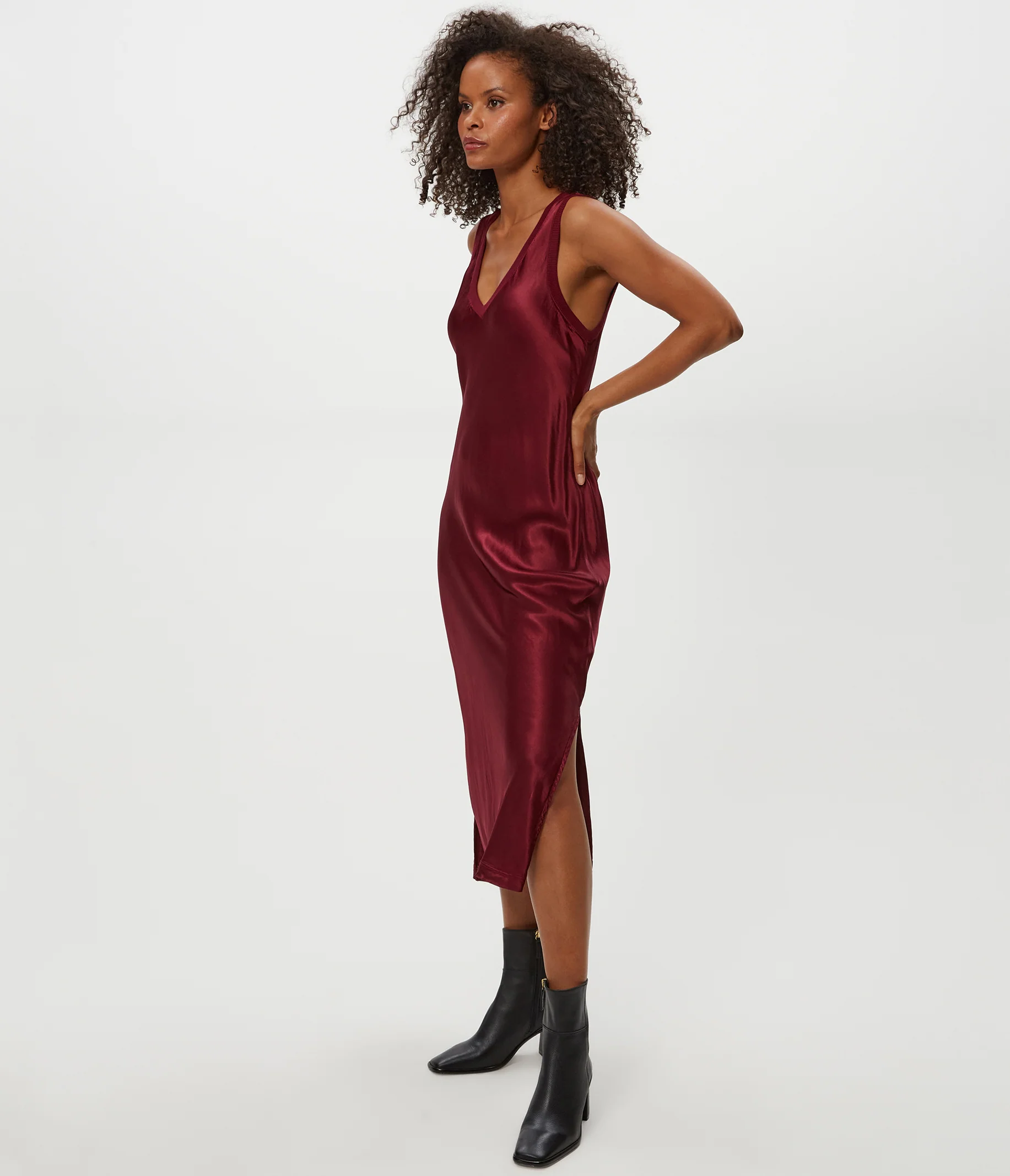 Randi Satin Midi Dress - Image 46
