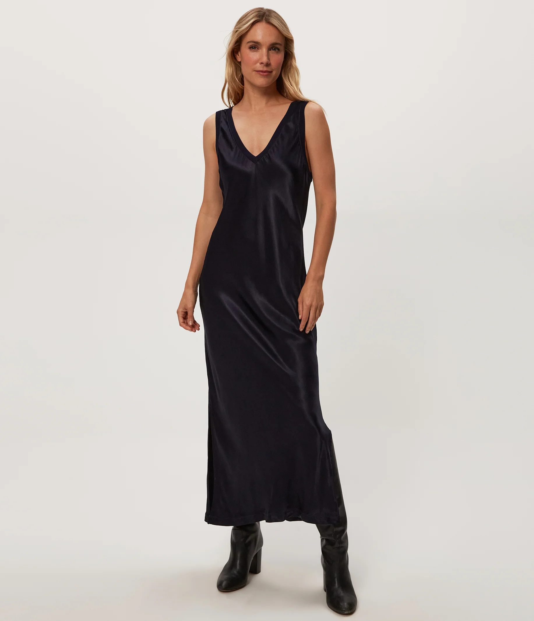 Randi Satin Midi Dress - Image 5