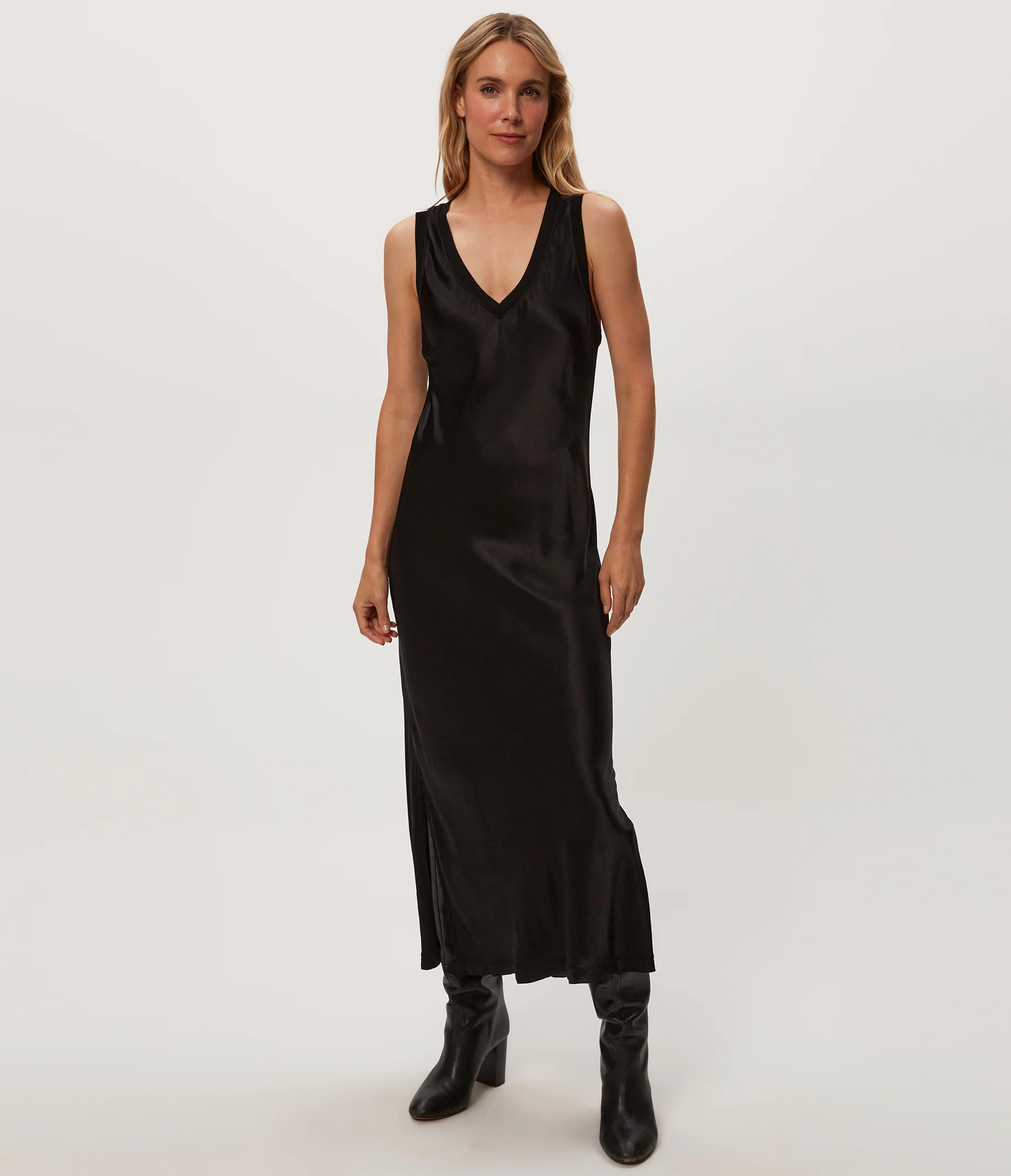 Randi Satin Midi Dress - Image 9
