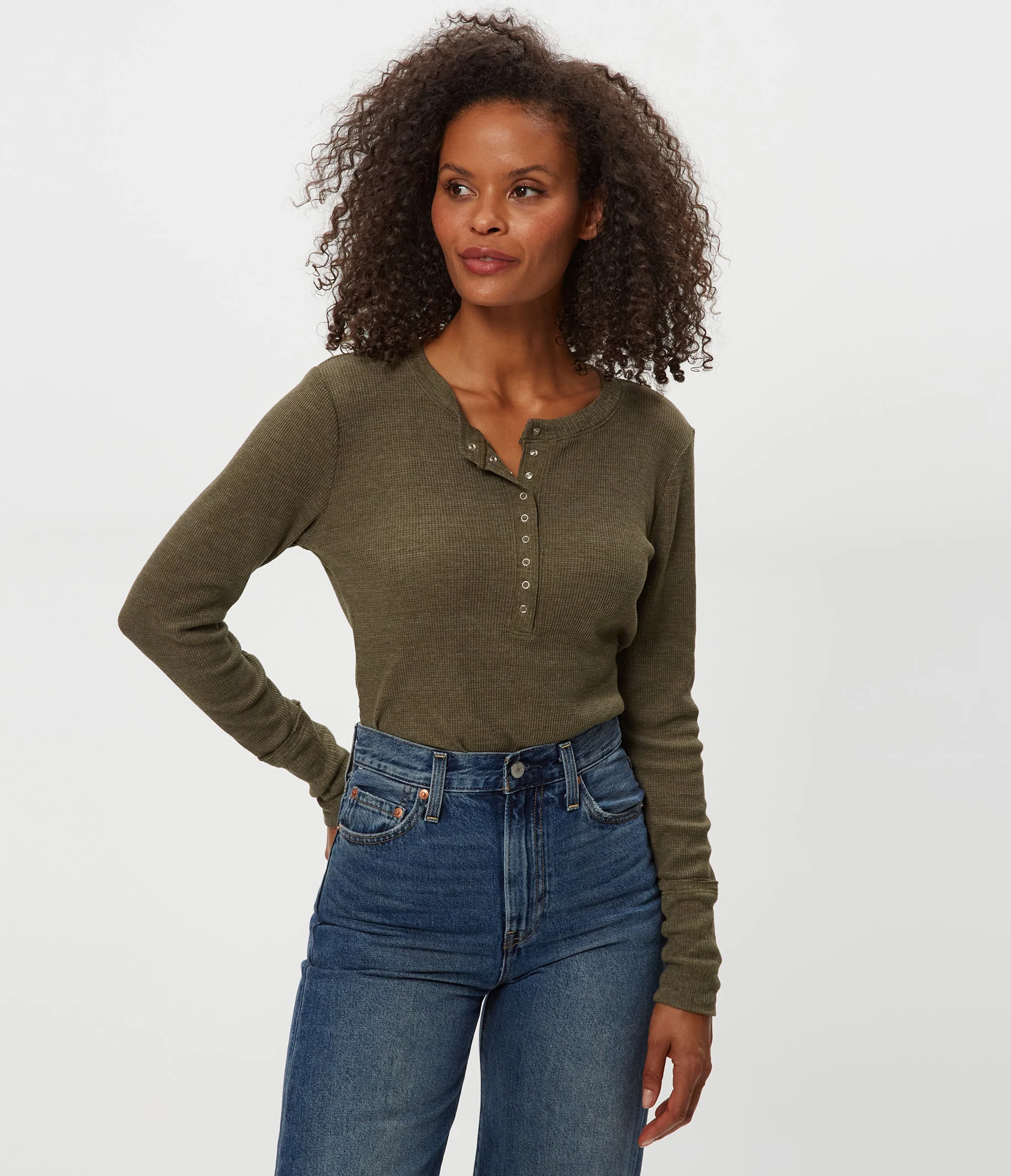 Regan Thermal Henley Tee - Image 100