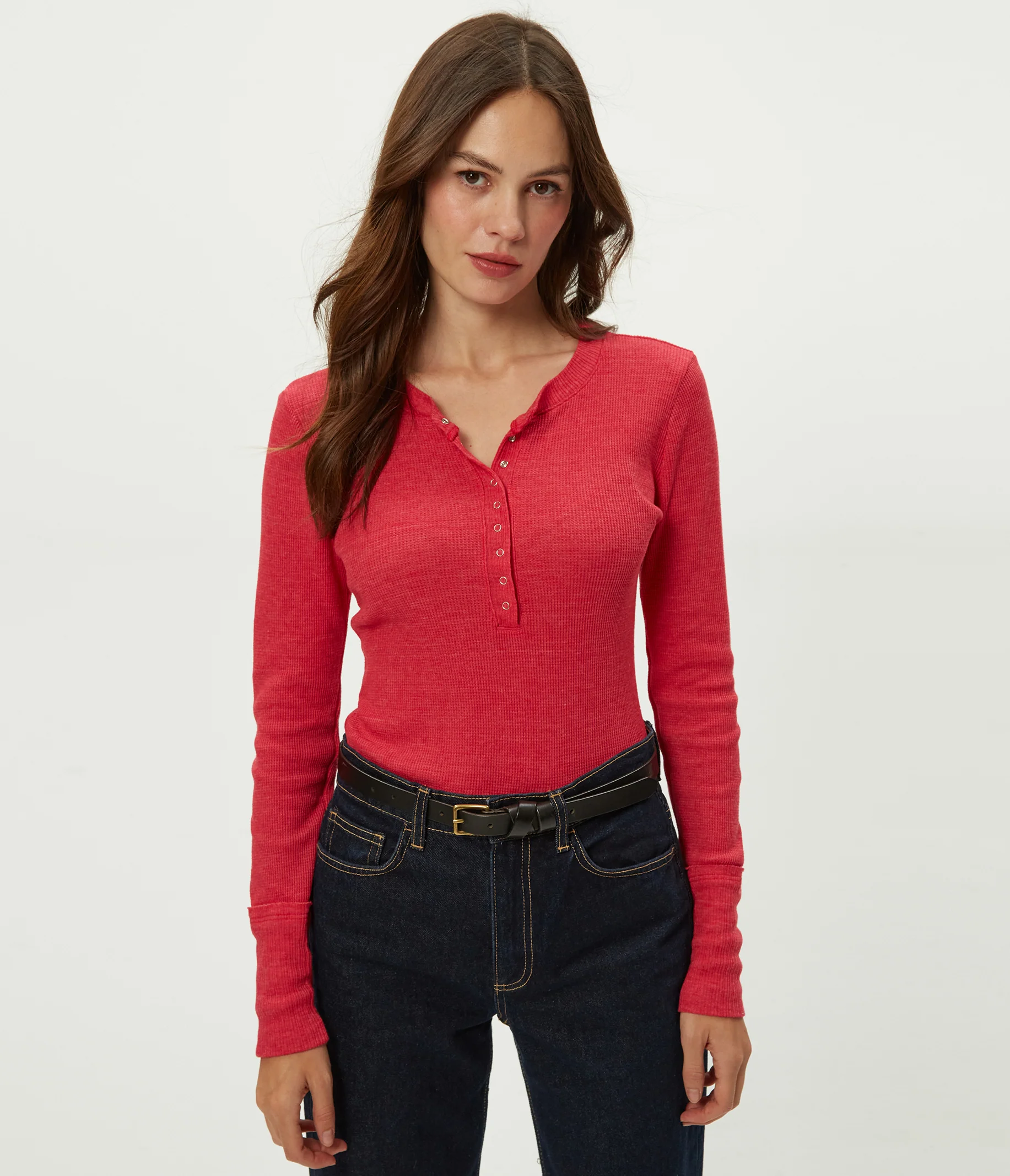 Regan Thermal Henley Tee - Image 111
