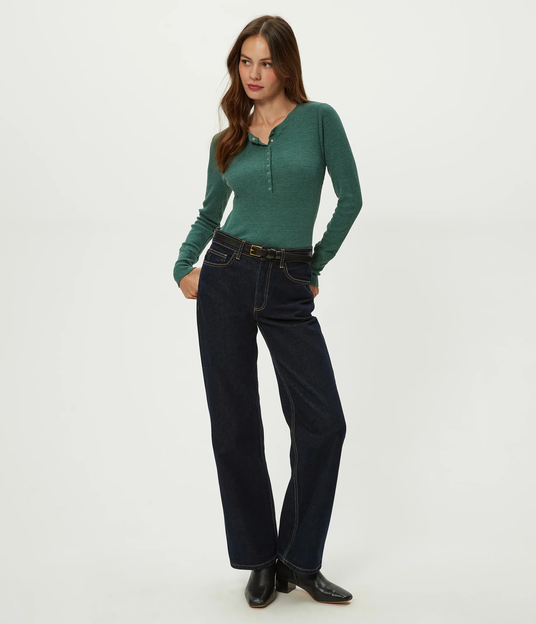 Regan Thermal Henley Tee - Image 124