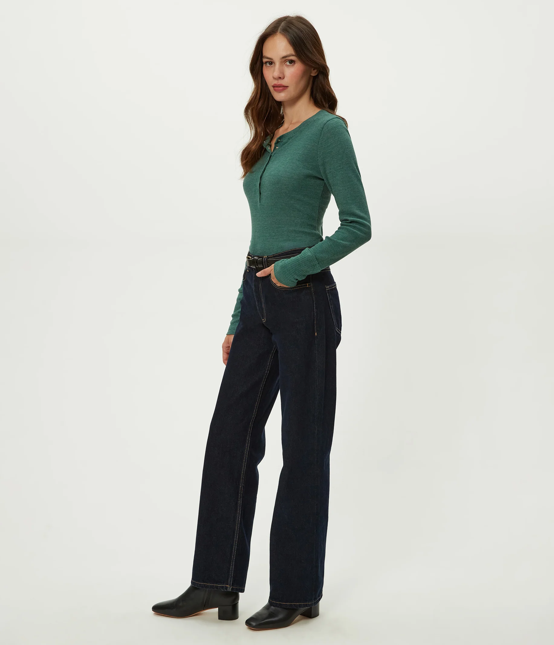 Regan Thermal Henley Tee - Image 125