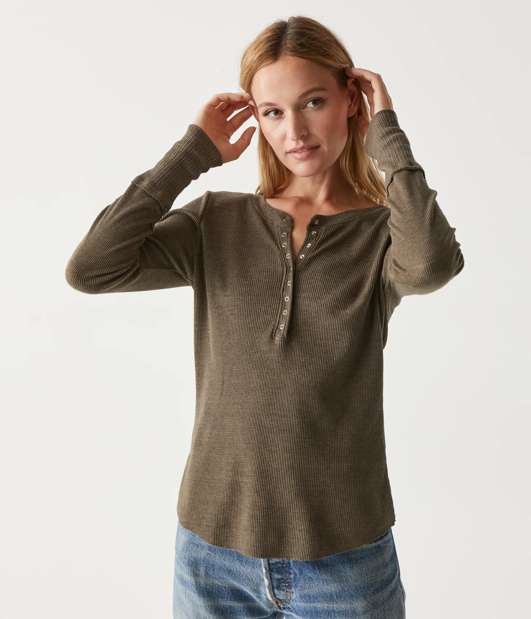 Regan Thermal Henley Tee - Image 73