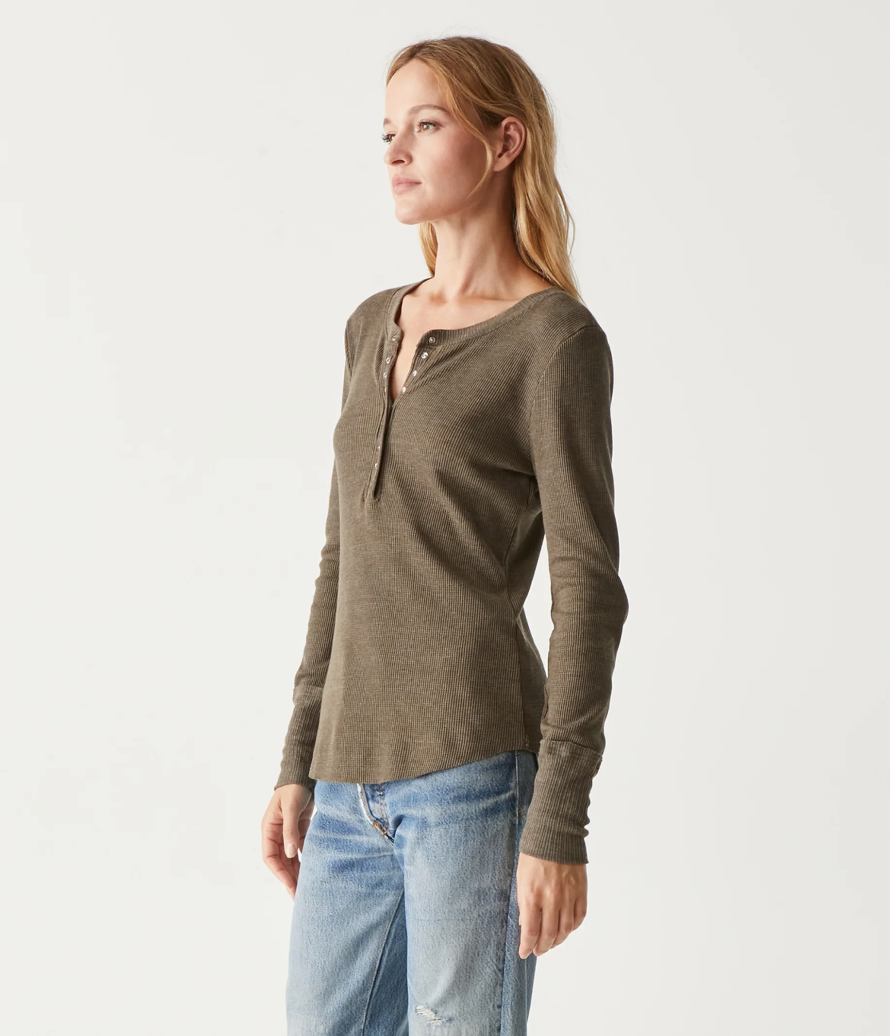 Regan Thermal Henley Tee - Image 75